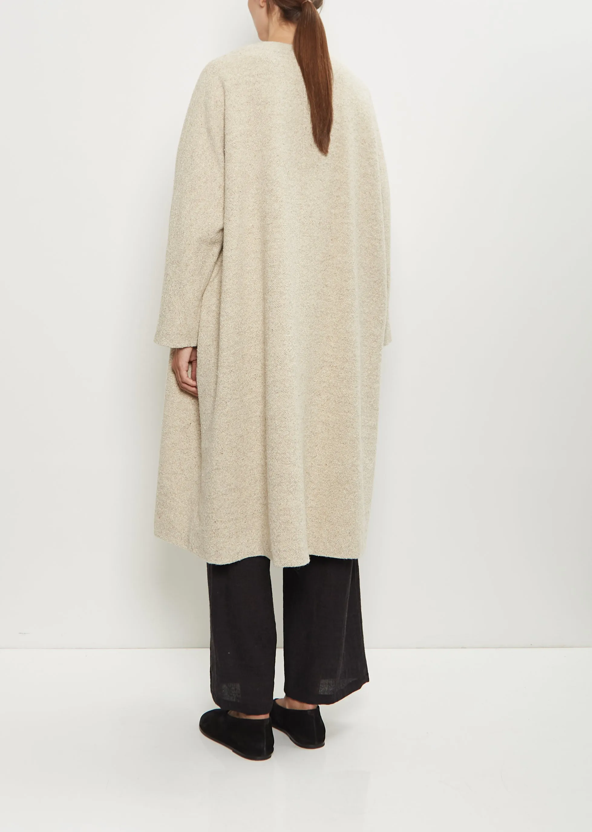Wool Cotton Collarless Coat sold by La Garconne product image thumbnail 3