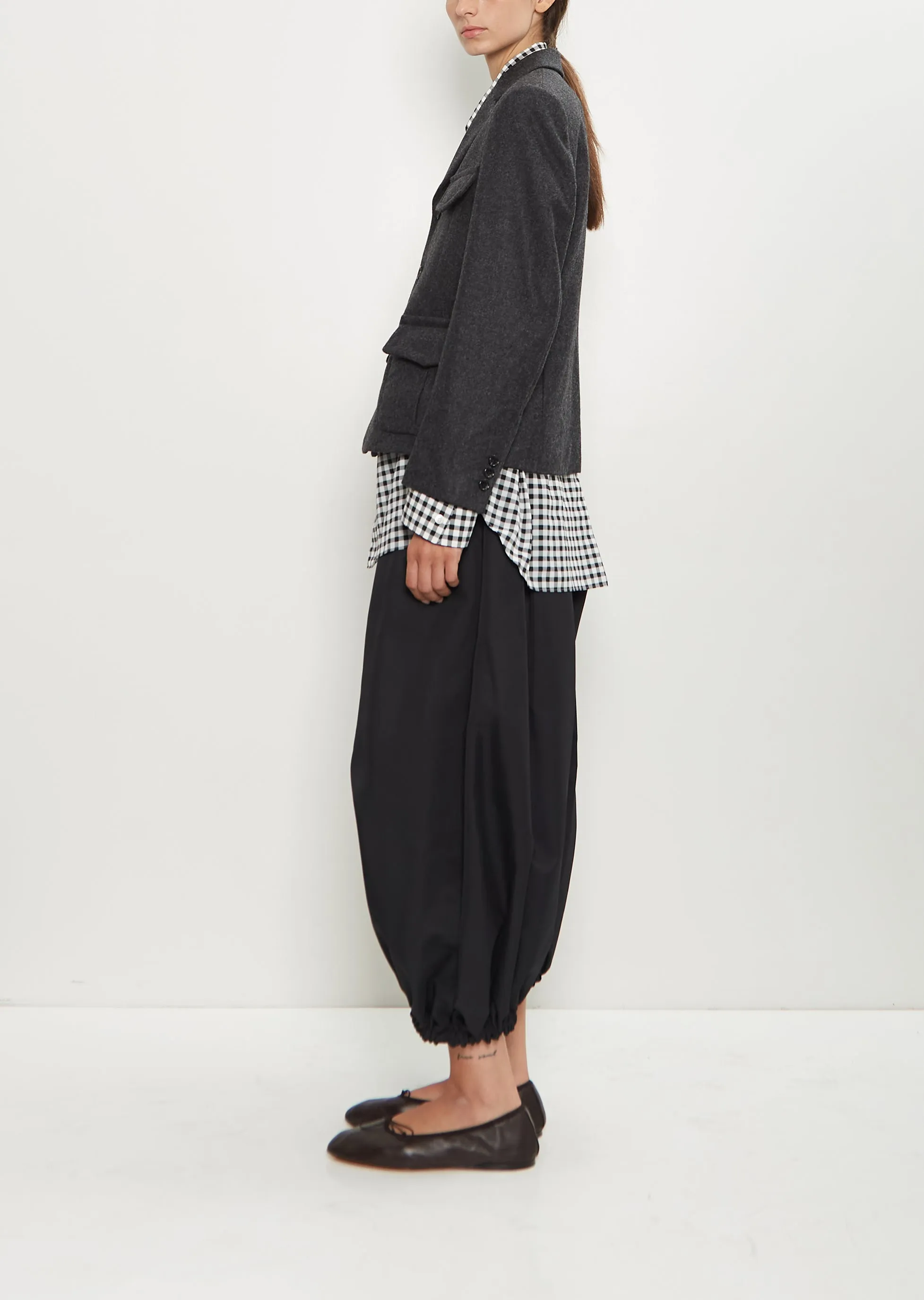 Tailored Wool Jacket — Charcoal sold by La Garconne product image thumbnail 2