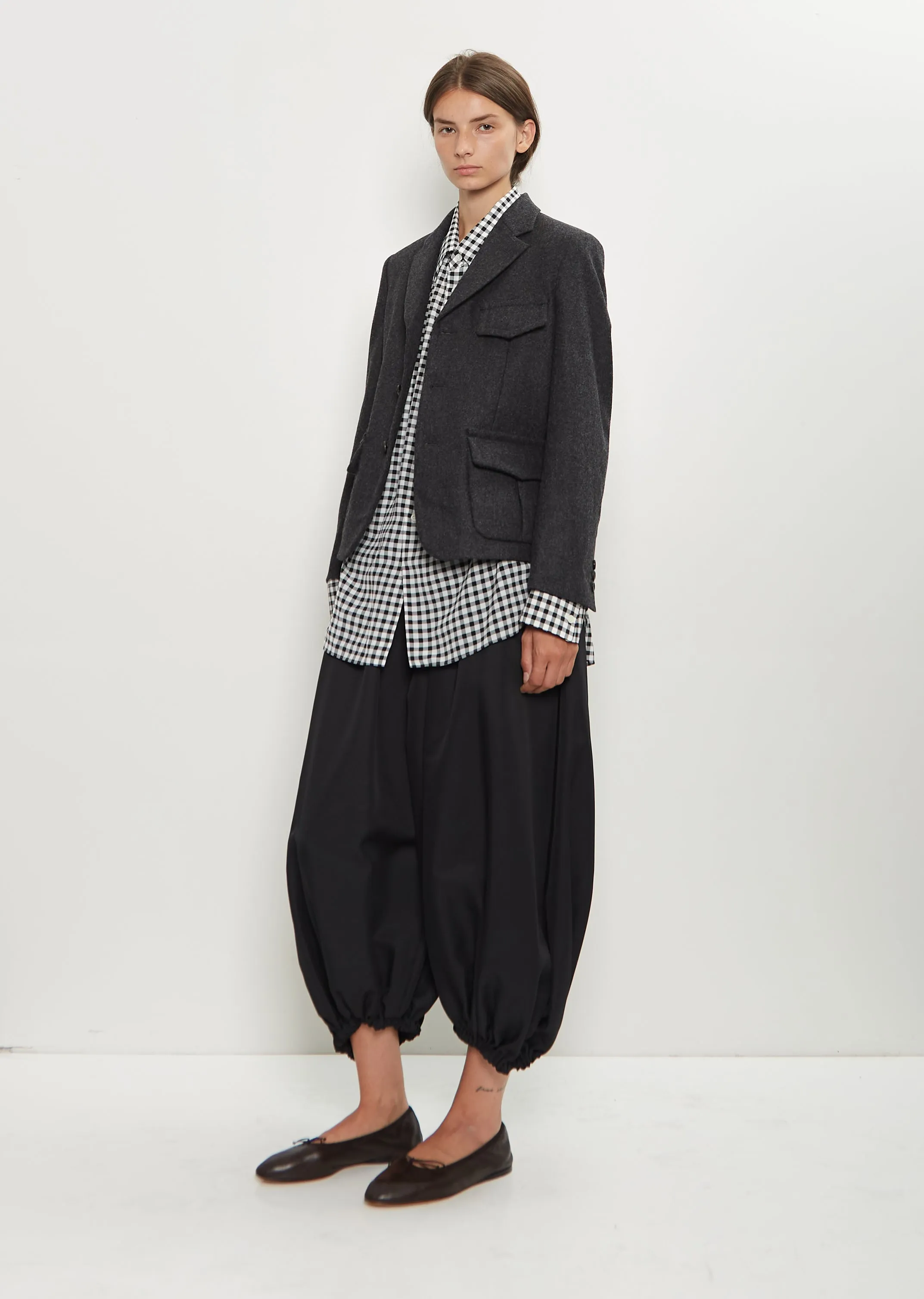 Tailored Wool Jacket — Charcoal sold by La Garconne product image thumbnail 4