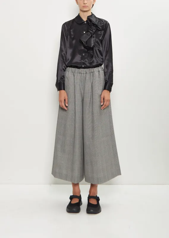 Wide Pull-On Houndstooth Wool Pants made by Comme des Garcons
