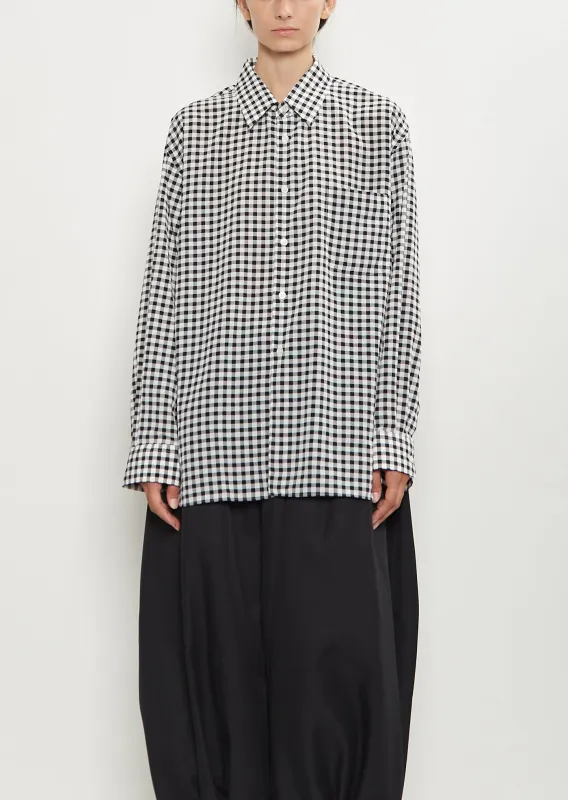 Vichy Check Classic Collar Shirt made by Comme des Garcons