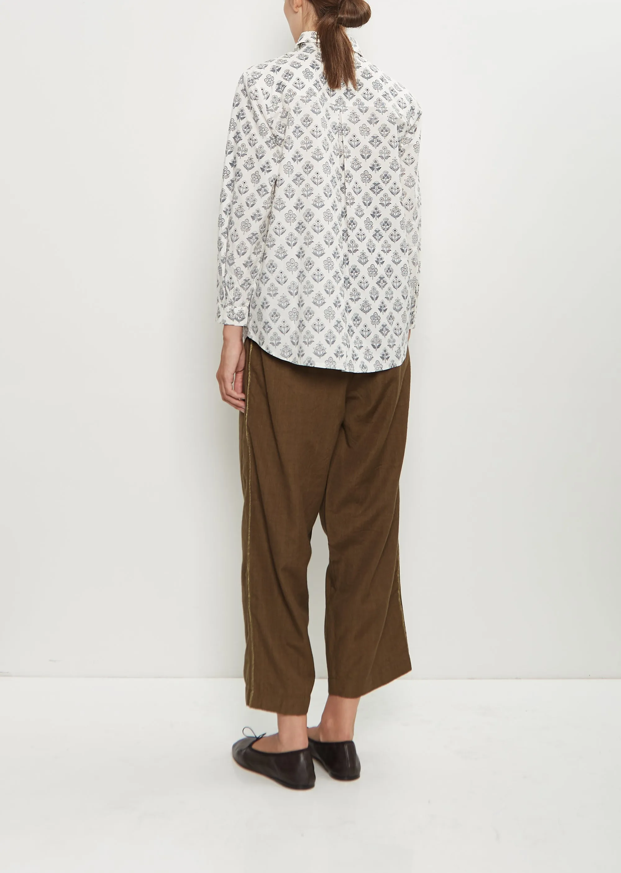 Fabric Buttons Cotton Shirt sold by La Garconne product image thumbnail 3