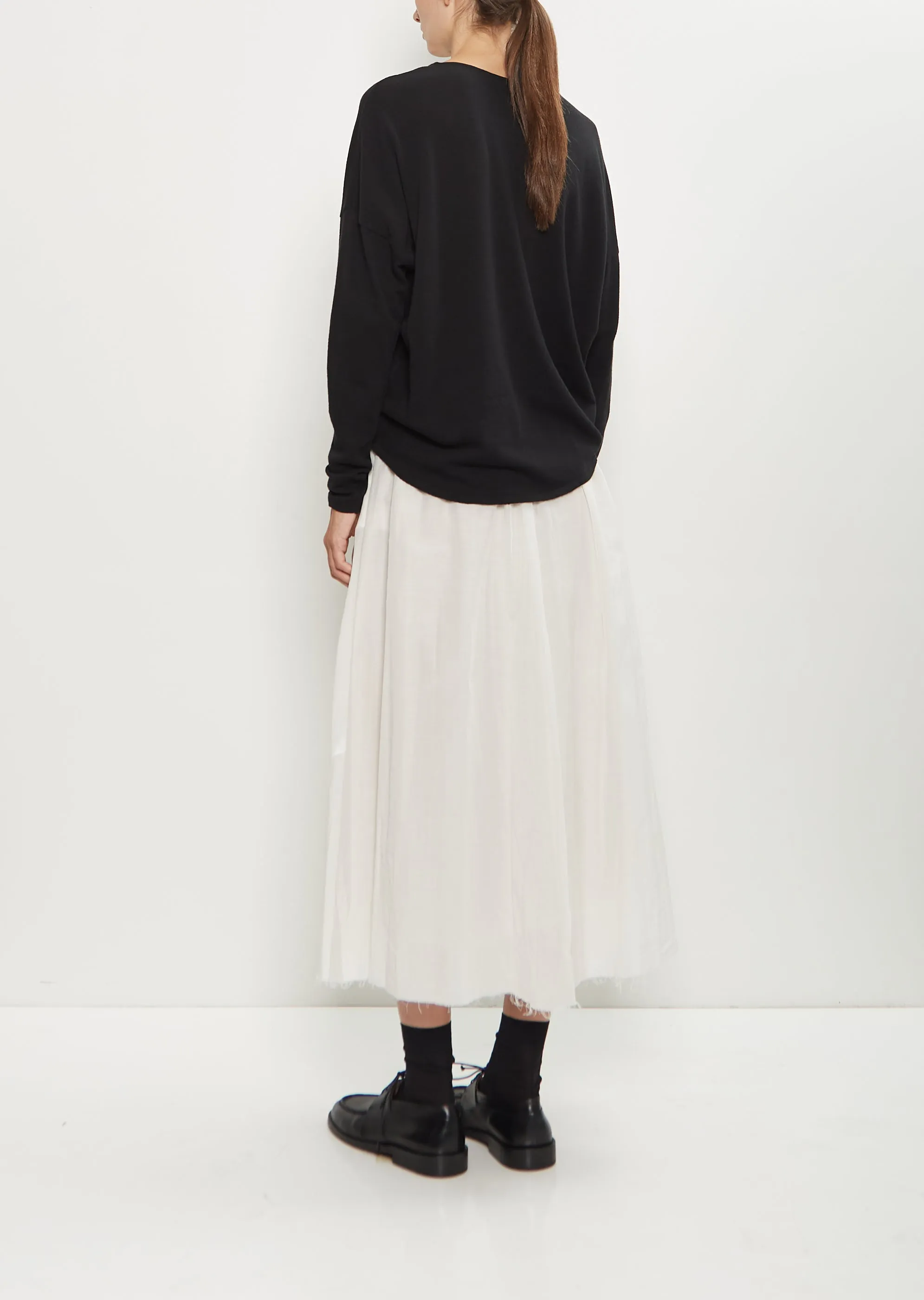 Matte Finish Cotton Wool Pullover — Black sold by La Garconne product image thumbnail 3