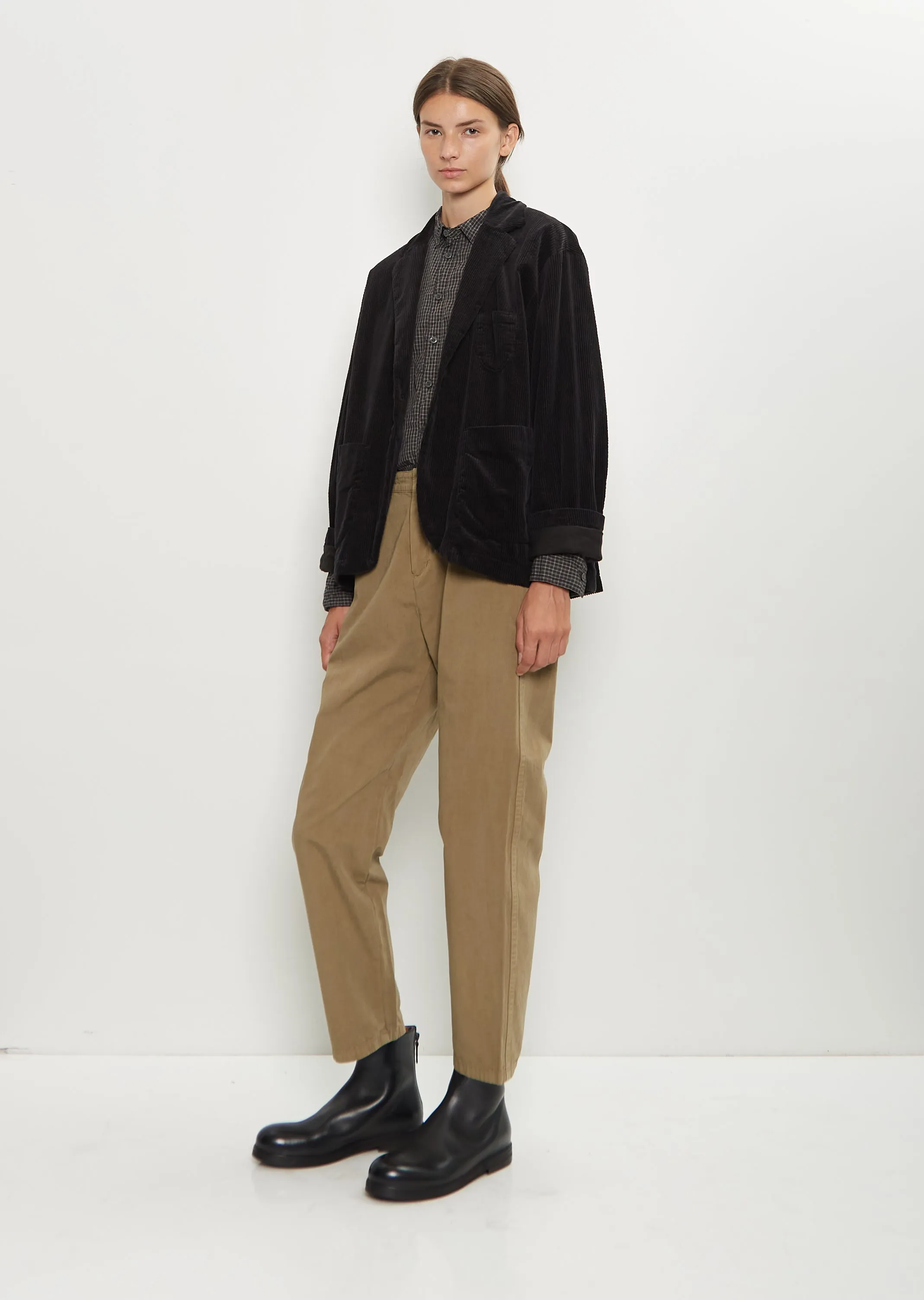 Corduroy Tailored Jacket — Black sold by La Garconne product image thumbnail 4