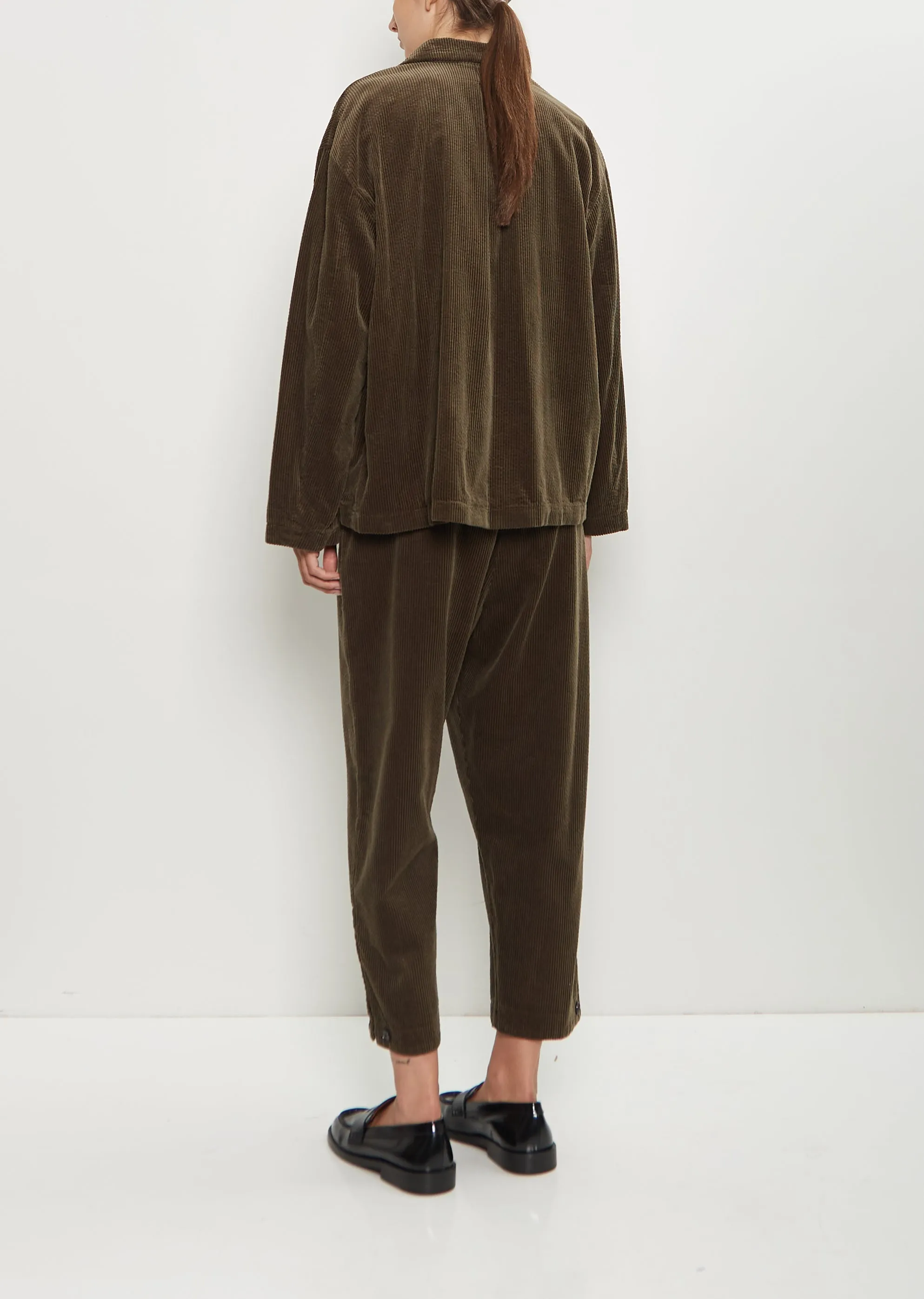 Corduroy Tailored Jacket — Khaki sold by La Garconne product image thumbnail 3