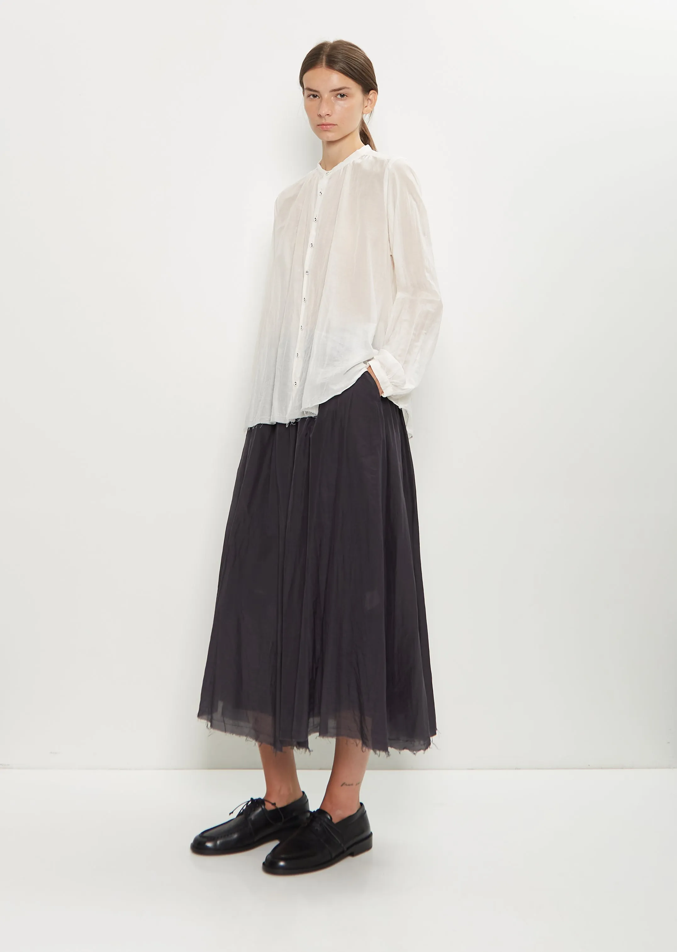 Cotton Silk Lawn Blouse — Off White sold by La Garconne product image thumbnail 4