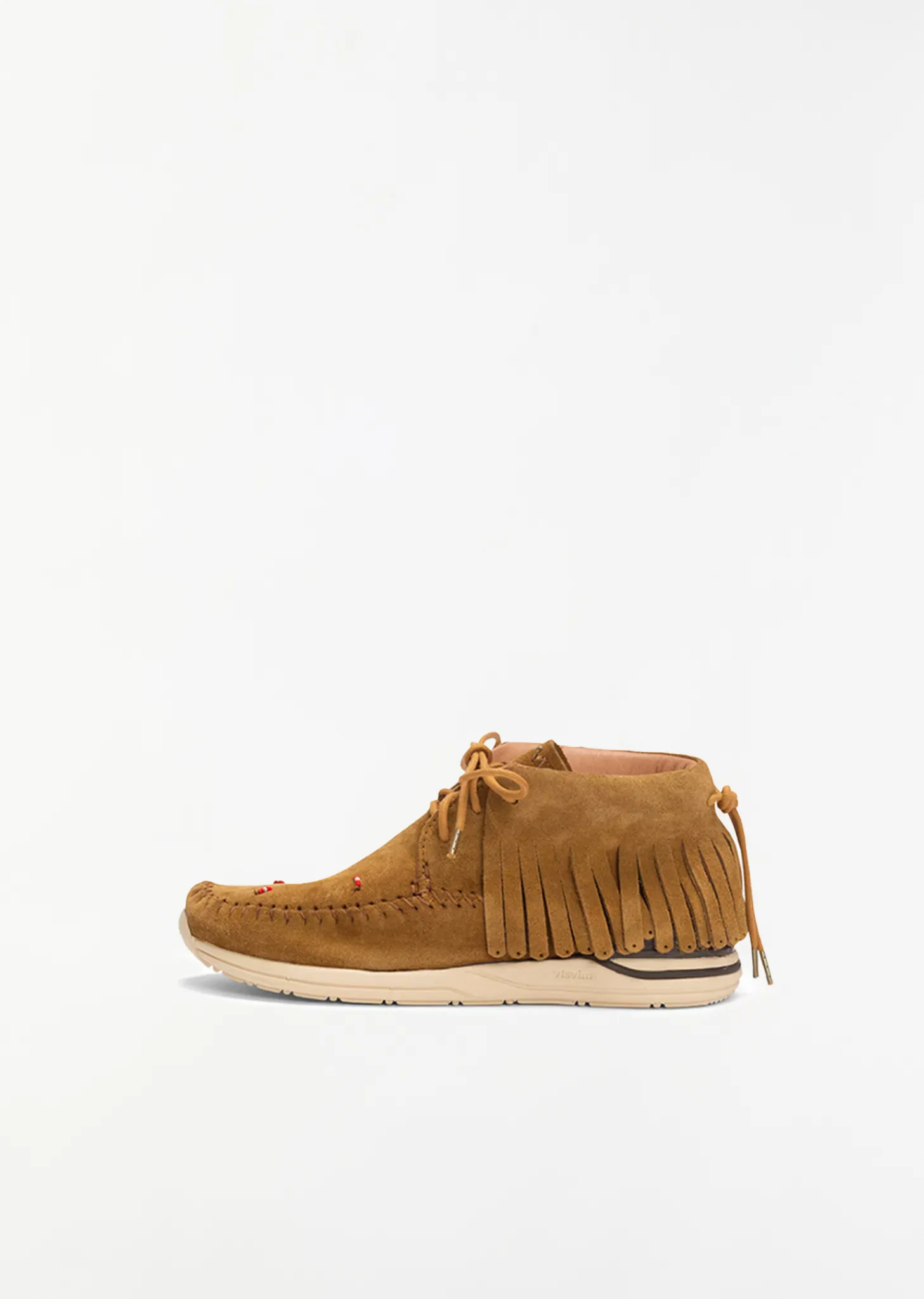 Suede Lace-Up Boots — Light Brown sold by La Garconne