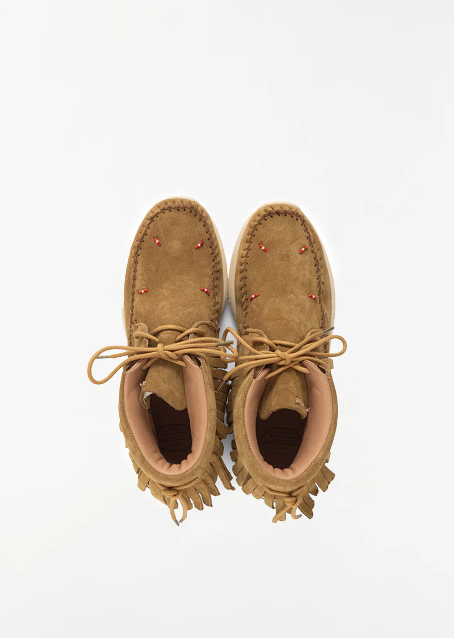 Suede Lace-Up Boots — Light Brown sold by La Garconne product image thumbnail 3