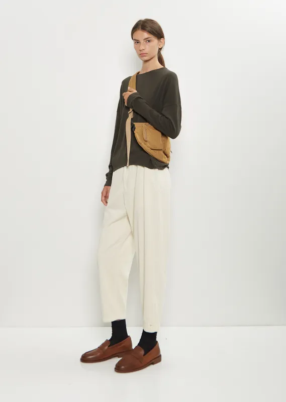 Technical Gabardine Bodybag, Small — Beige sold by La Garconne