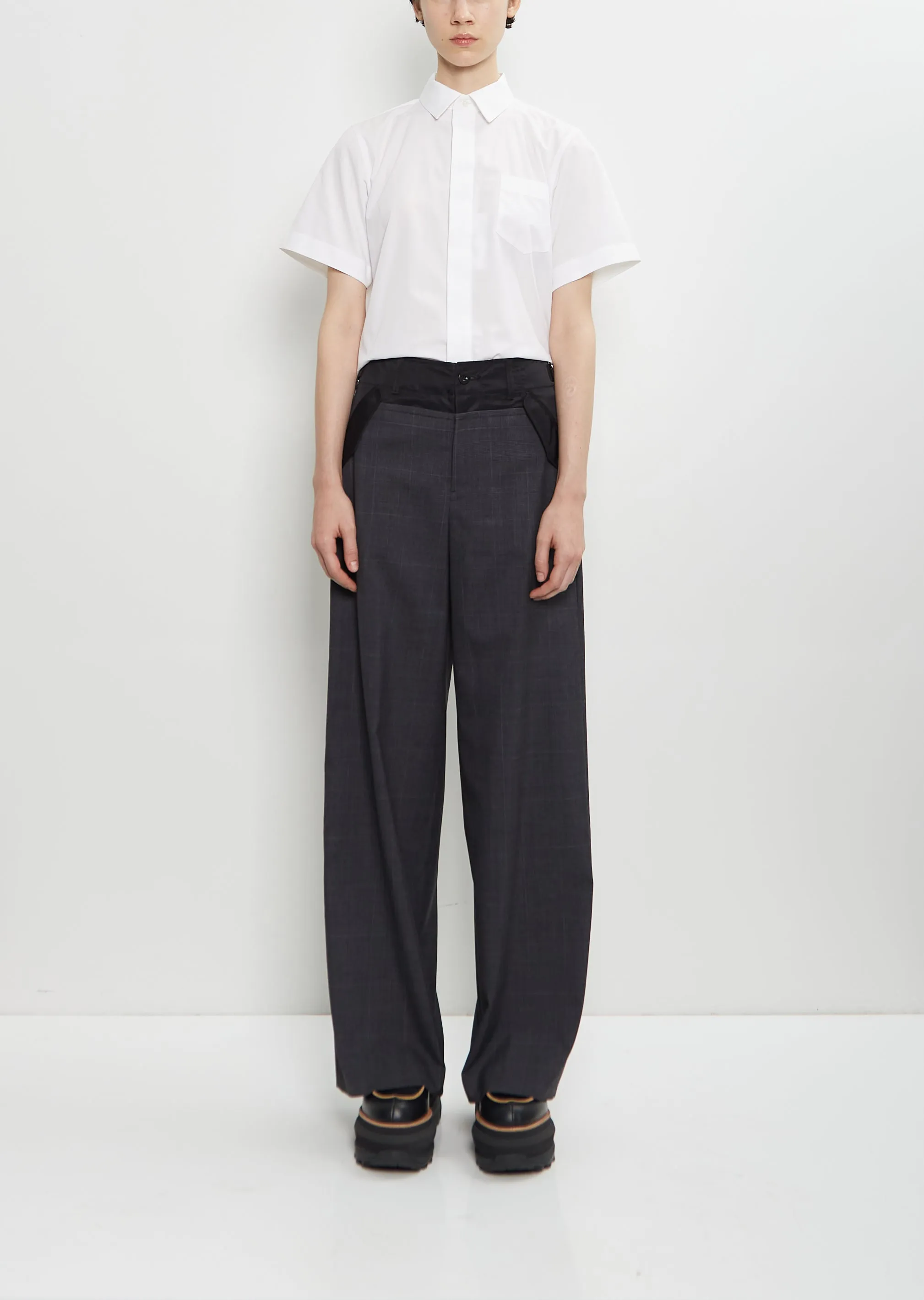 Glen Check Pants sold by La Garconne
