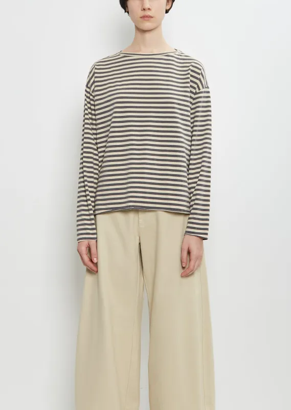 Lola Striped Even Tee sold by La Garconne