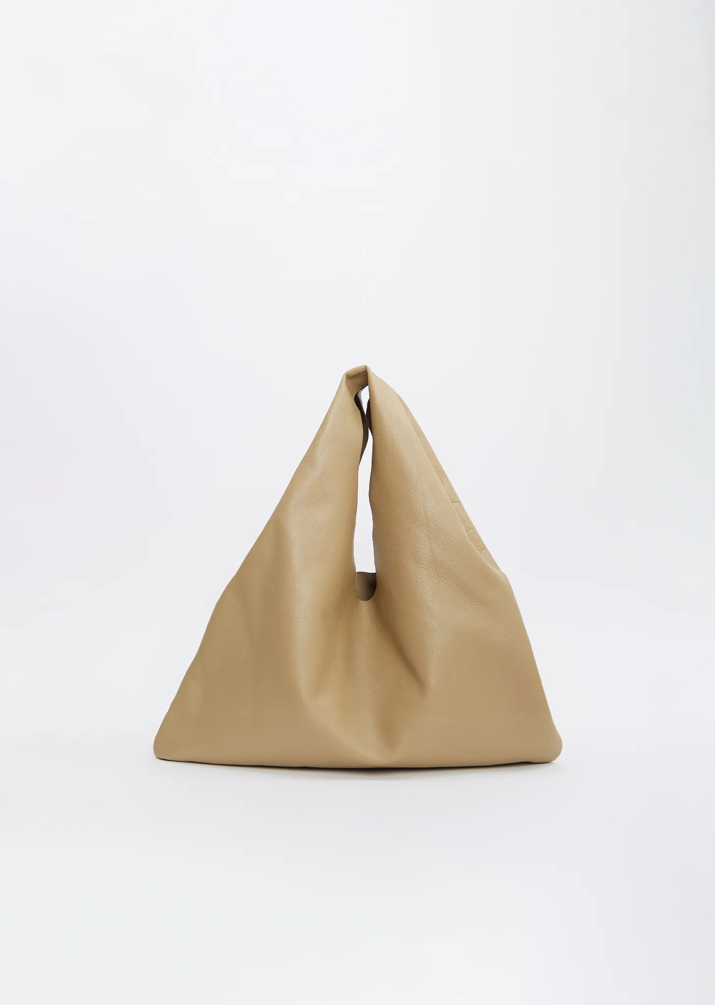 Leather Bindle, Small — Otter sold by La Garconne