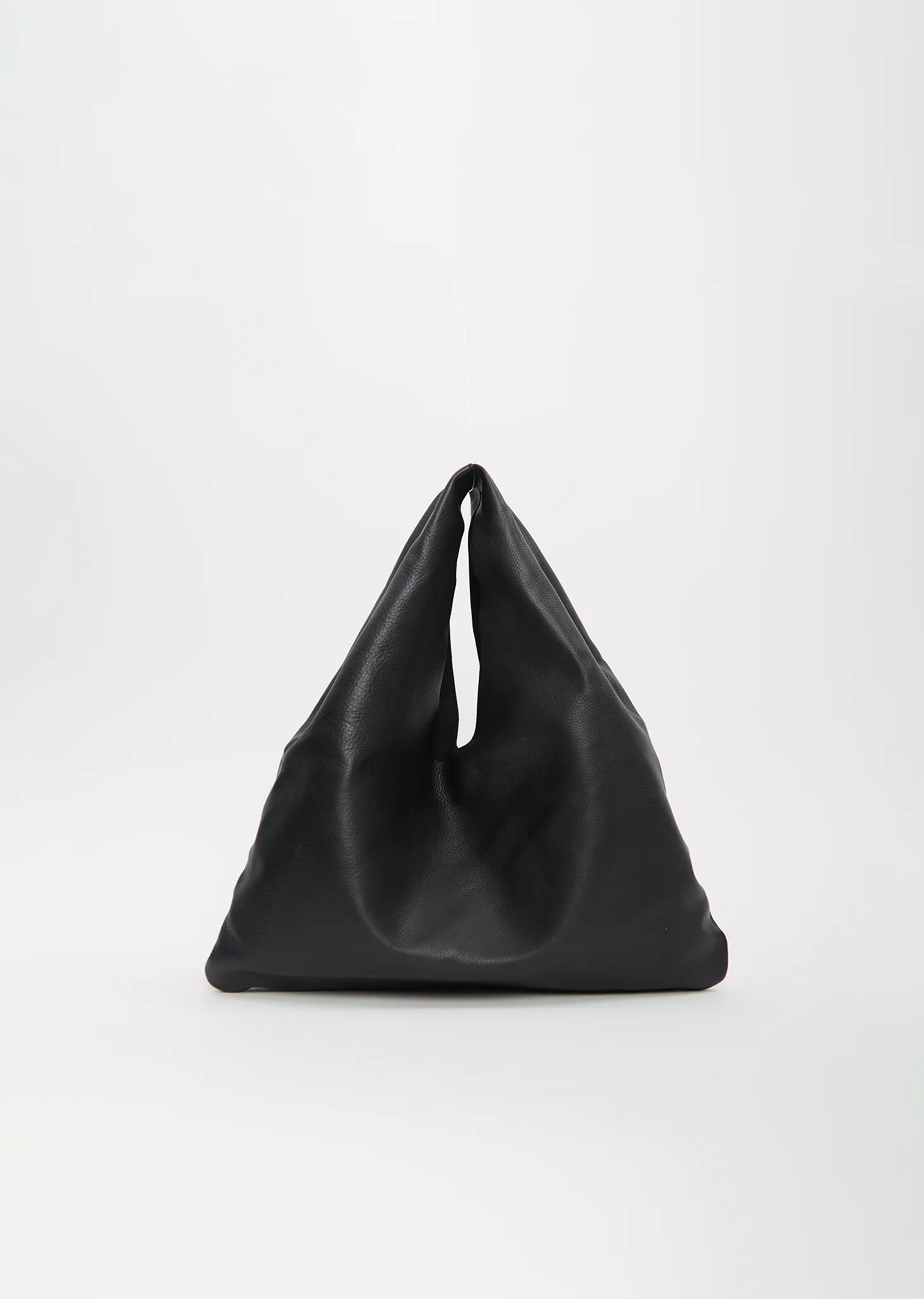 Leather Bindle, Small — Black sold by La Garconne