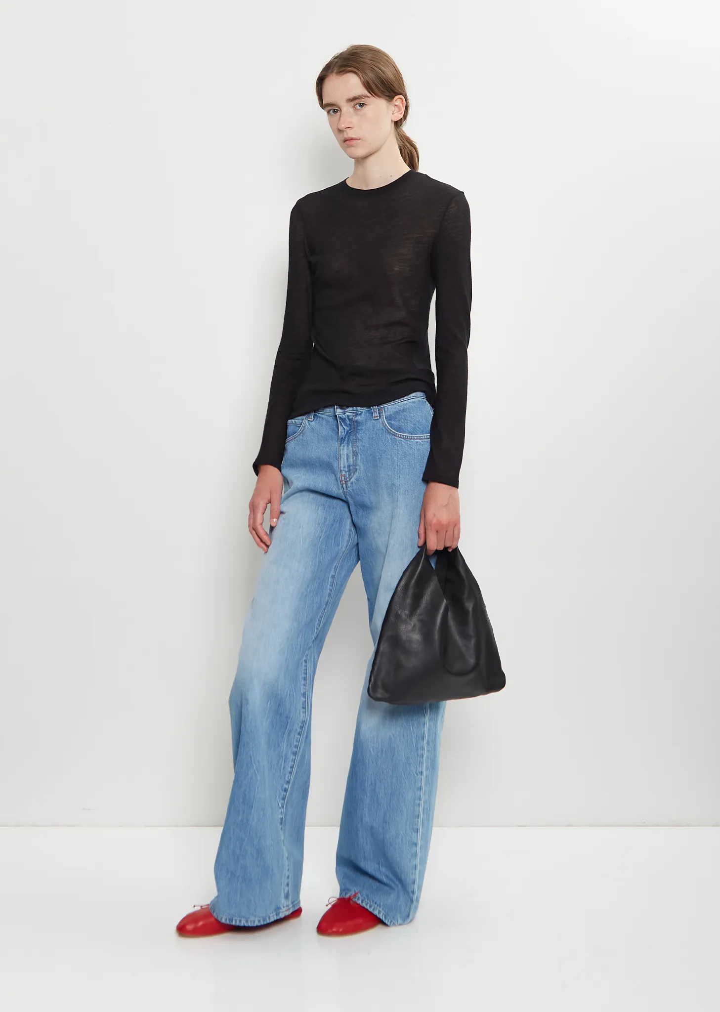 Leather Bindle, Small — Black sold by La Garconne product image thumbnail 2