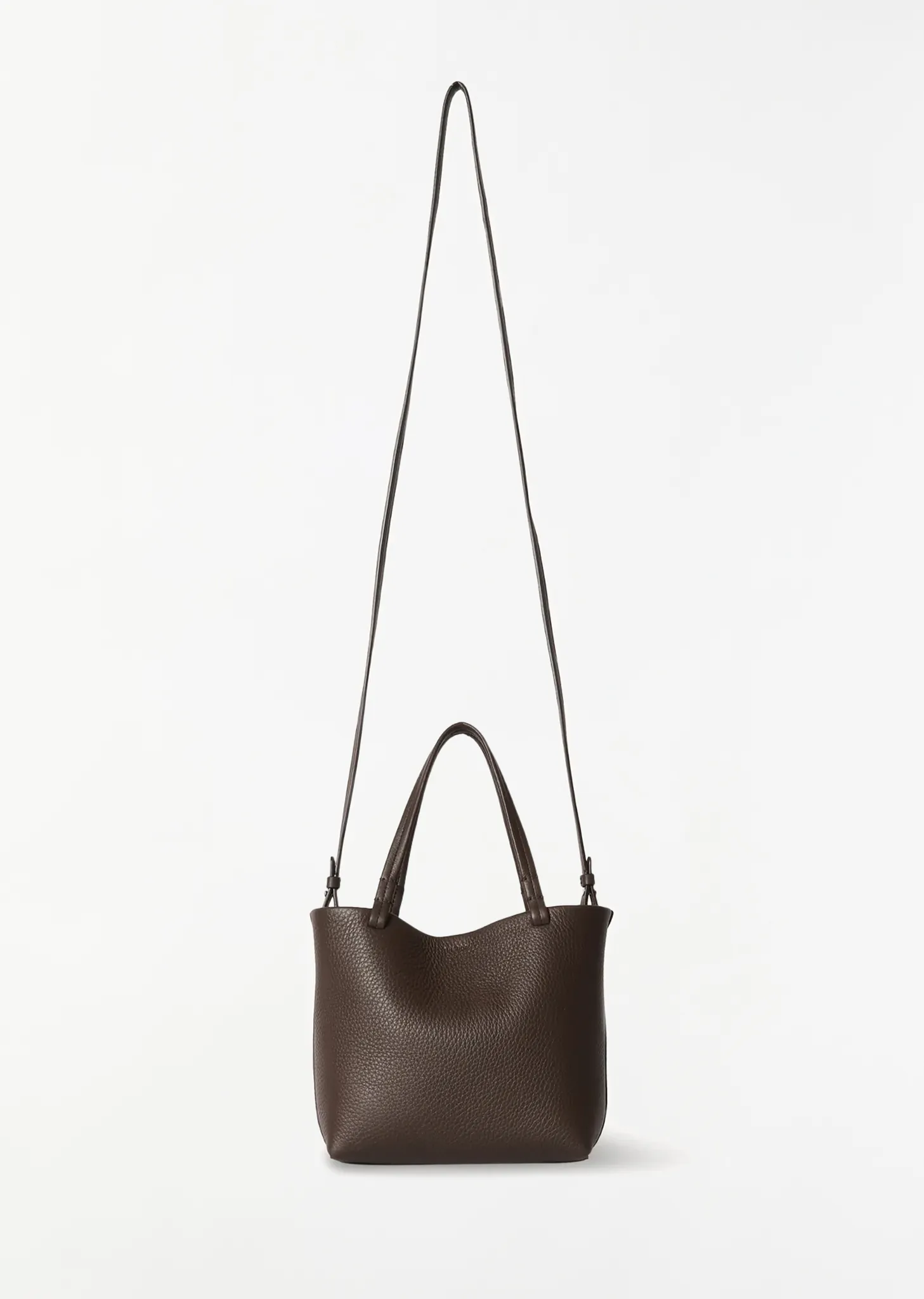 Park Leather Tote, Small — Deep Brown sold by La Garconne product image thumbnail 3