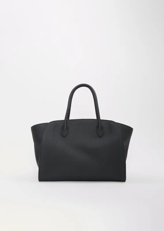 Marlo 12 Matte Leather Bag — Black sold by La Garconne