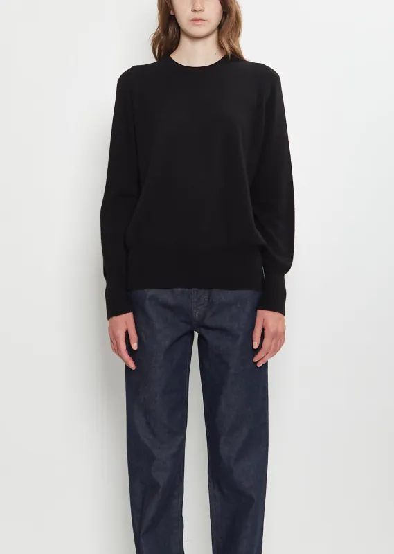 Leilani Cashmere Top — Black made by The Row