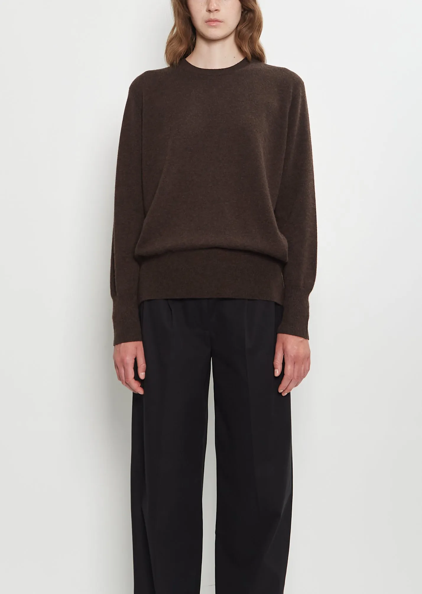 Leilani Cashmere Top — Brown Melange sold by La Garconne