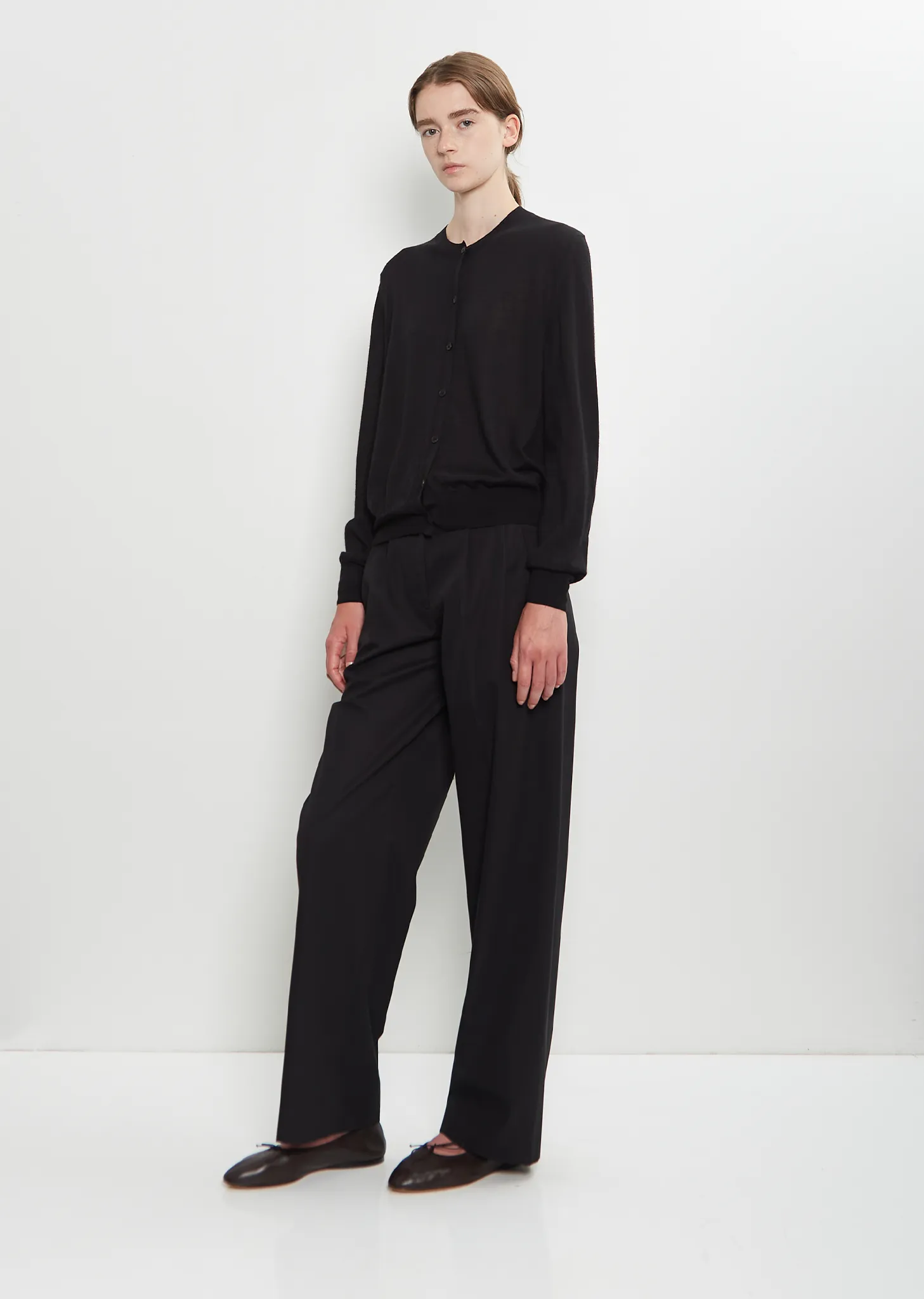 Battersea Cashmere Cardigan — Black sold by La Garconne product image thumbnail 4