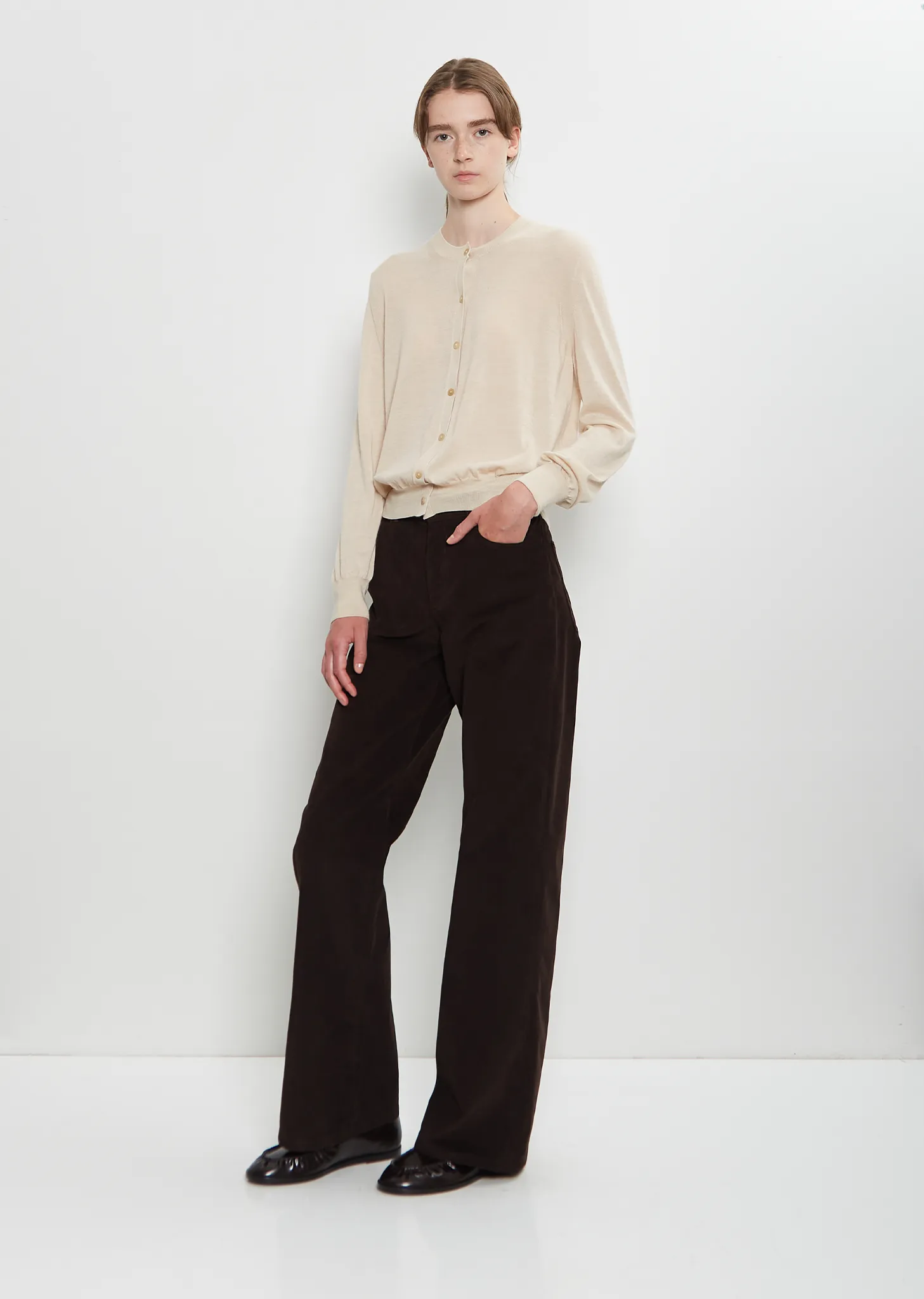 Battersea Cashmere Cardigan — Sand sold by La Garconne product image thumbnail 4