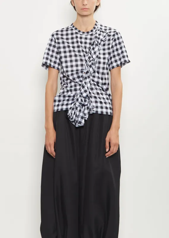 Tie Detail Jersey T-Shirt sold by La Garconne