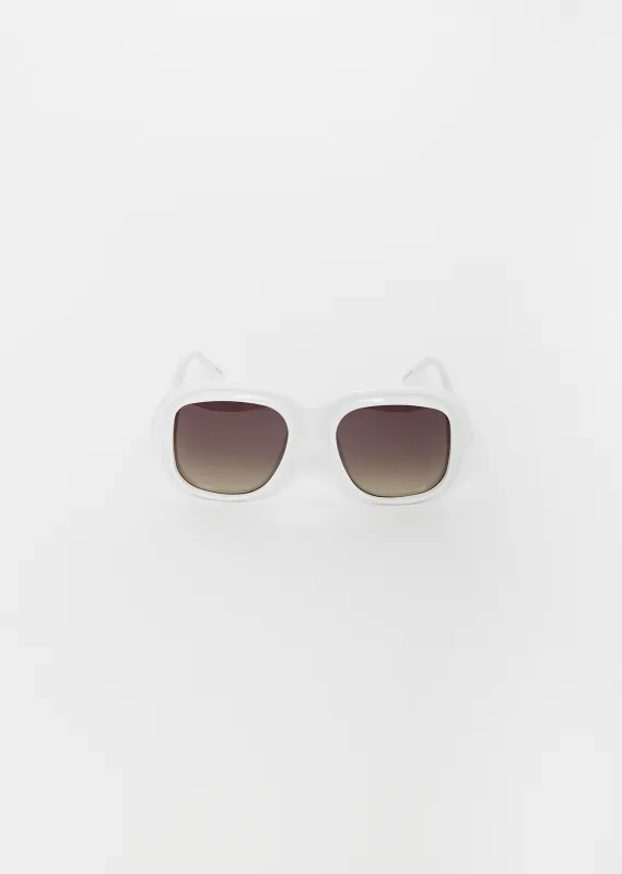 x Linda Farrow Sunglasses — Ecru made by Dries Van Noten