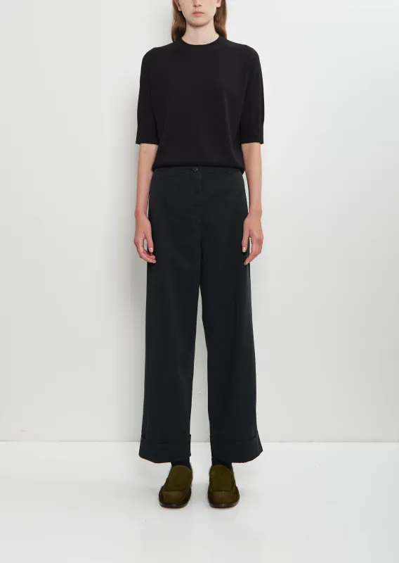 Pakora Bis Cotton Pants — Dark Green sold by La Garconne