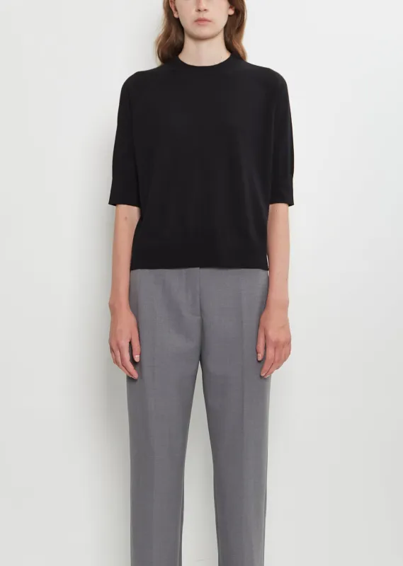 Tuan Merino Wool Sweater — Black sold by La Garconne