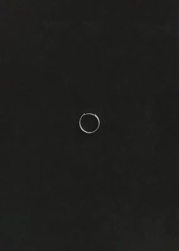 Silver Intrinsic Hoop, Single sold by La Garconne