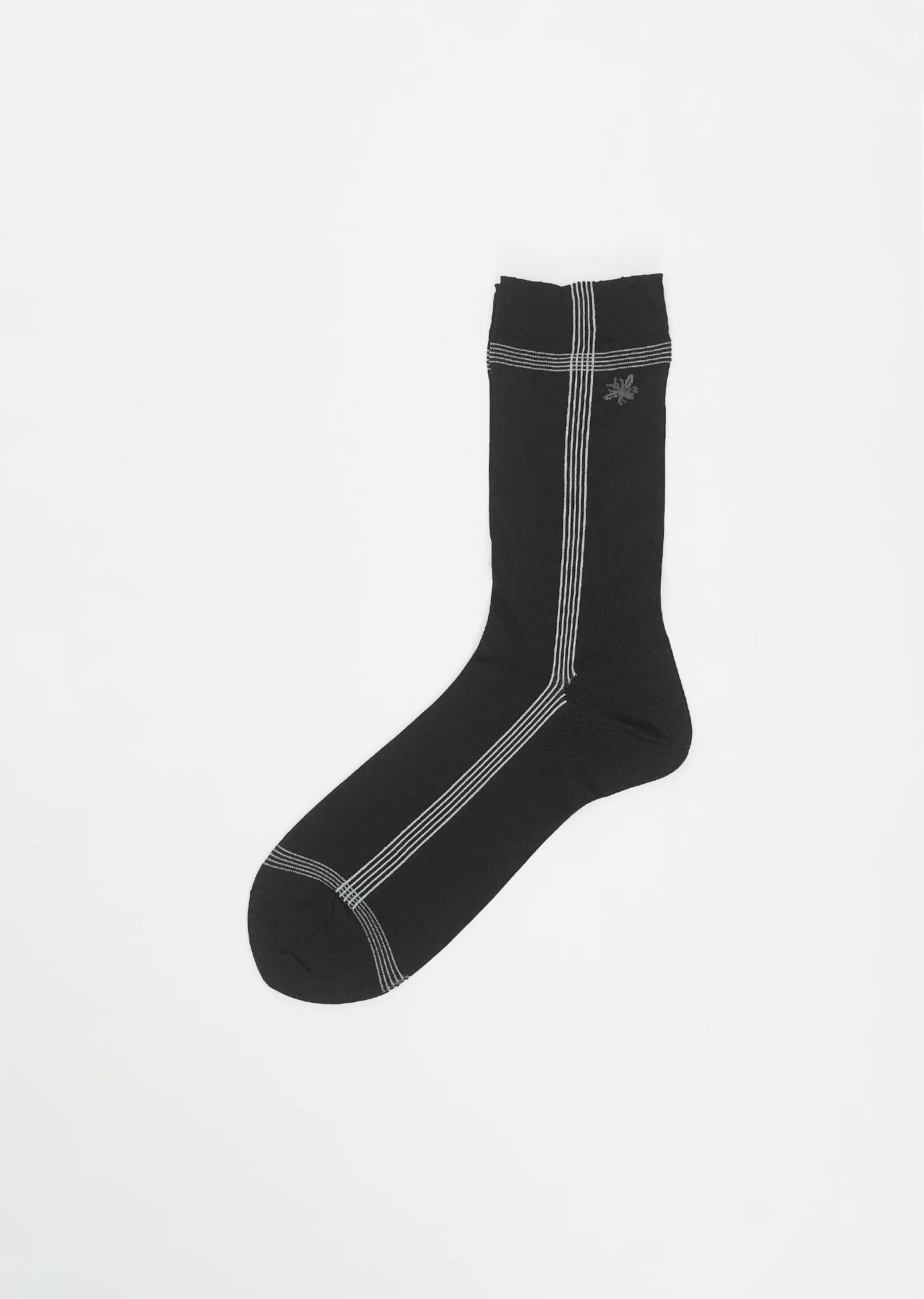 Side Line Silk Socks — Black sold by La Garconne