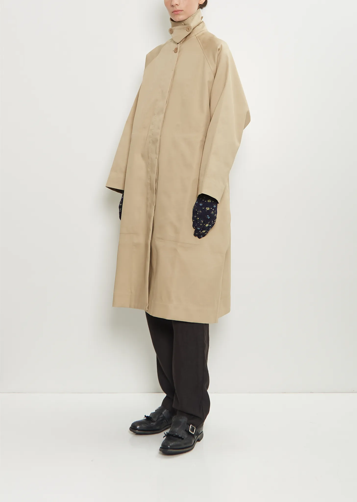 Sock Stretch Wool Knit Gloves — Navy sold by La Garconne product image thumbnail 2