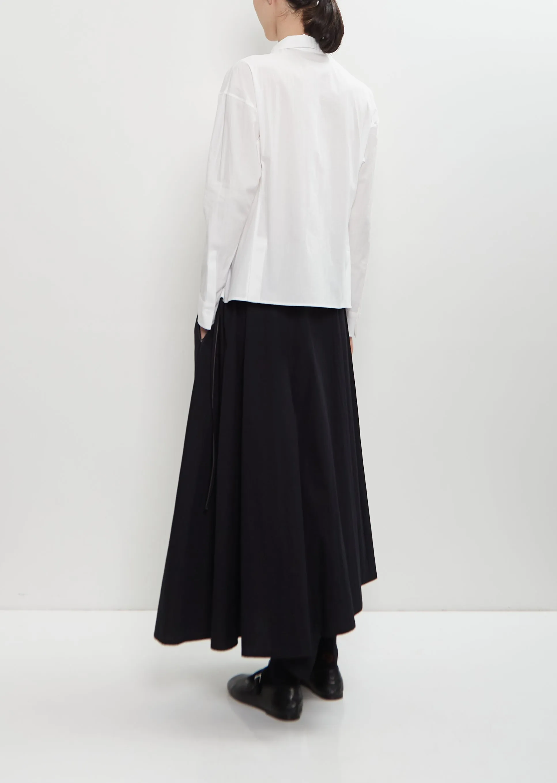 Cotton Poplin Paneled Short Blouse sold by La Garconne product image thumbnail 3