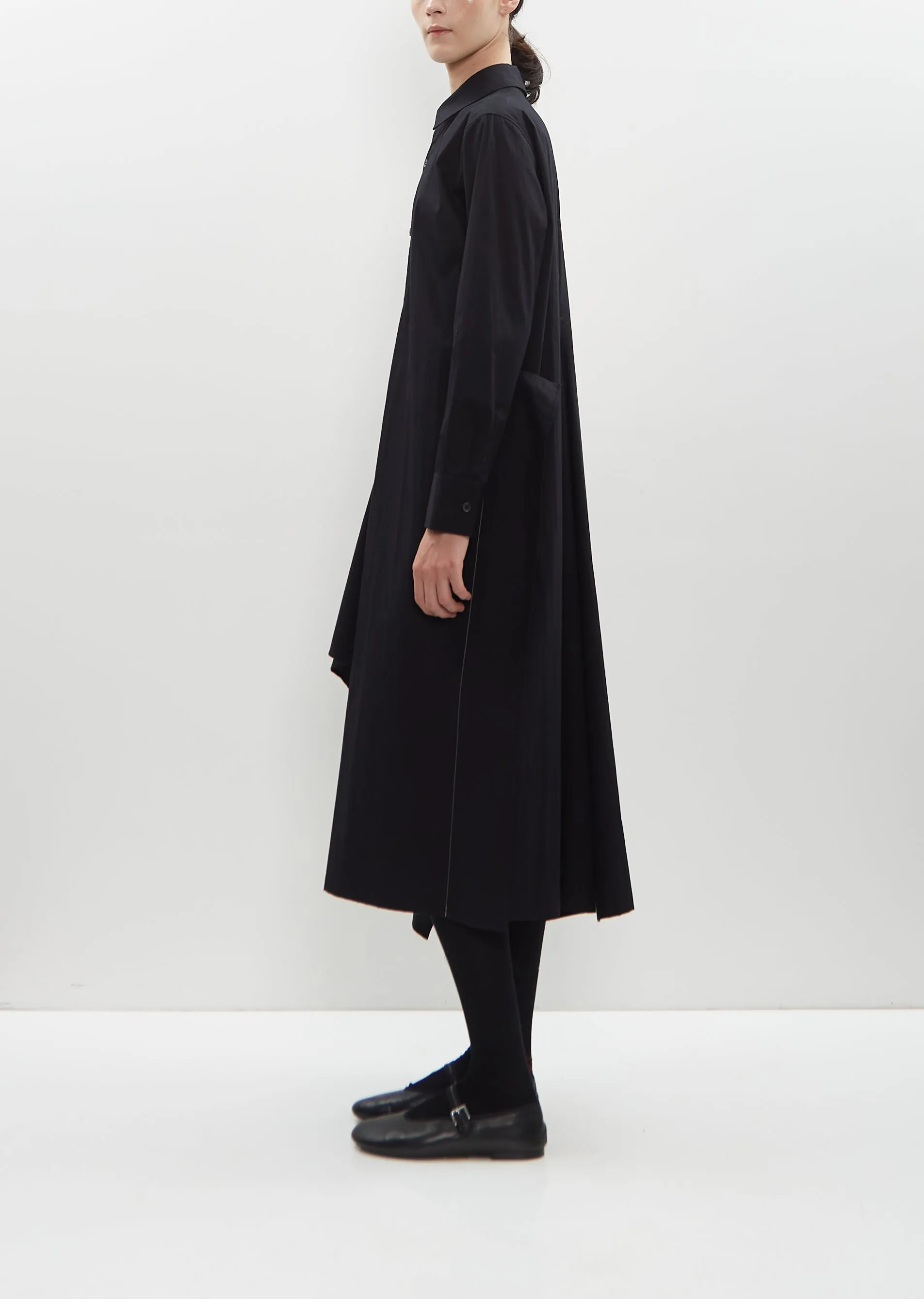 Cotton Draped Shirt Dress sold by La Garconne product image thumbnail 2