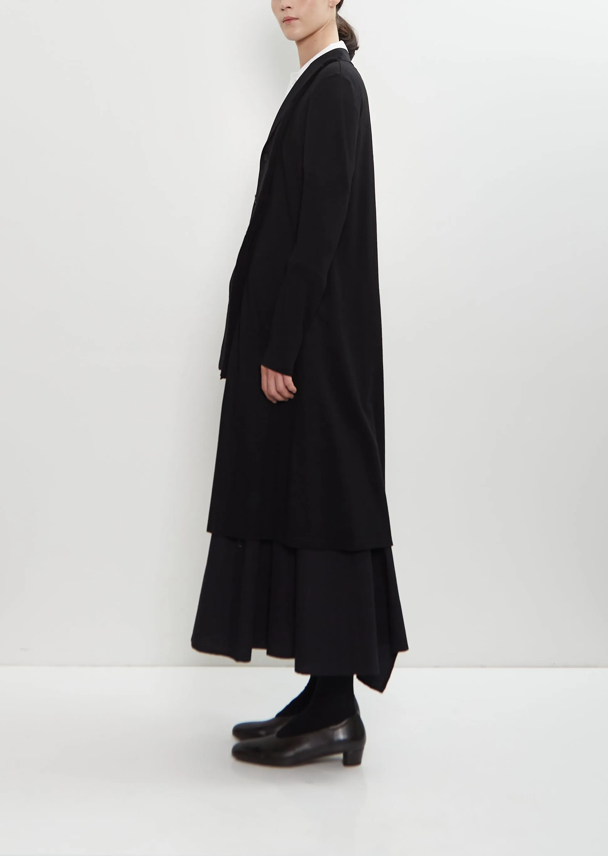 Wool Combination Long Jacket sold by La Garconne product image thumbnail 2