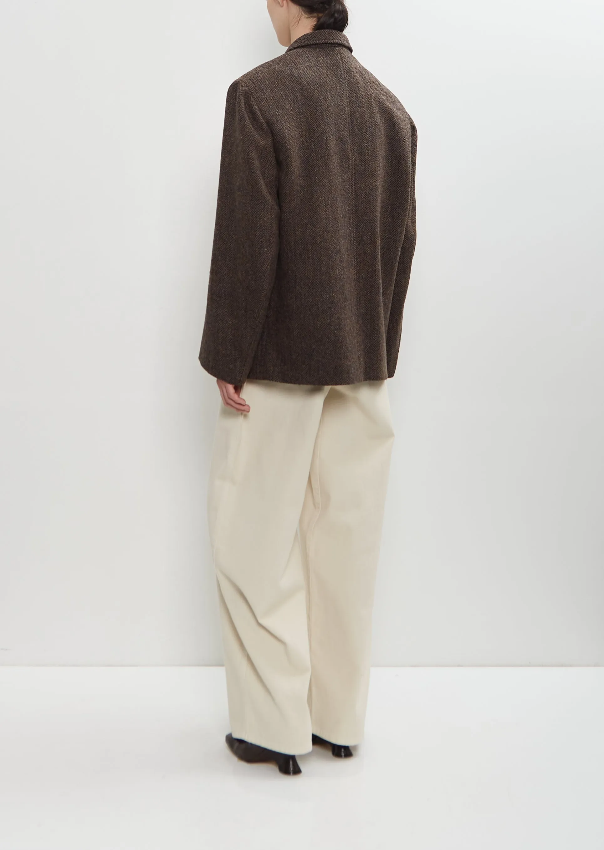 Harris Tweed Boxy Tailored Jacket sold by La Garconne product image thumbnail 3