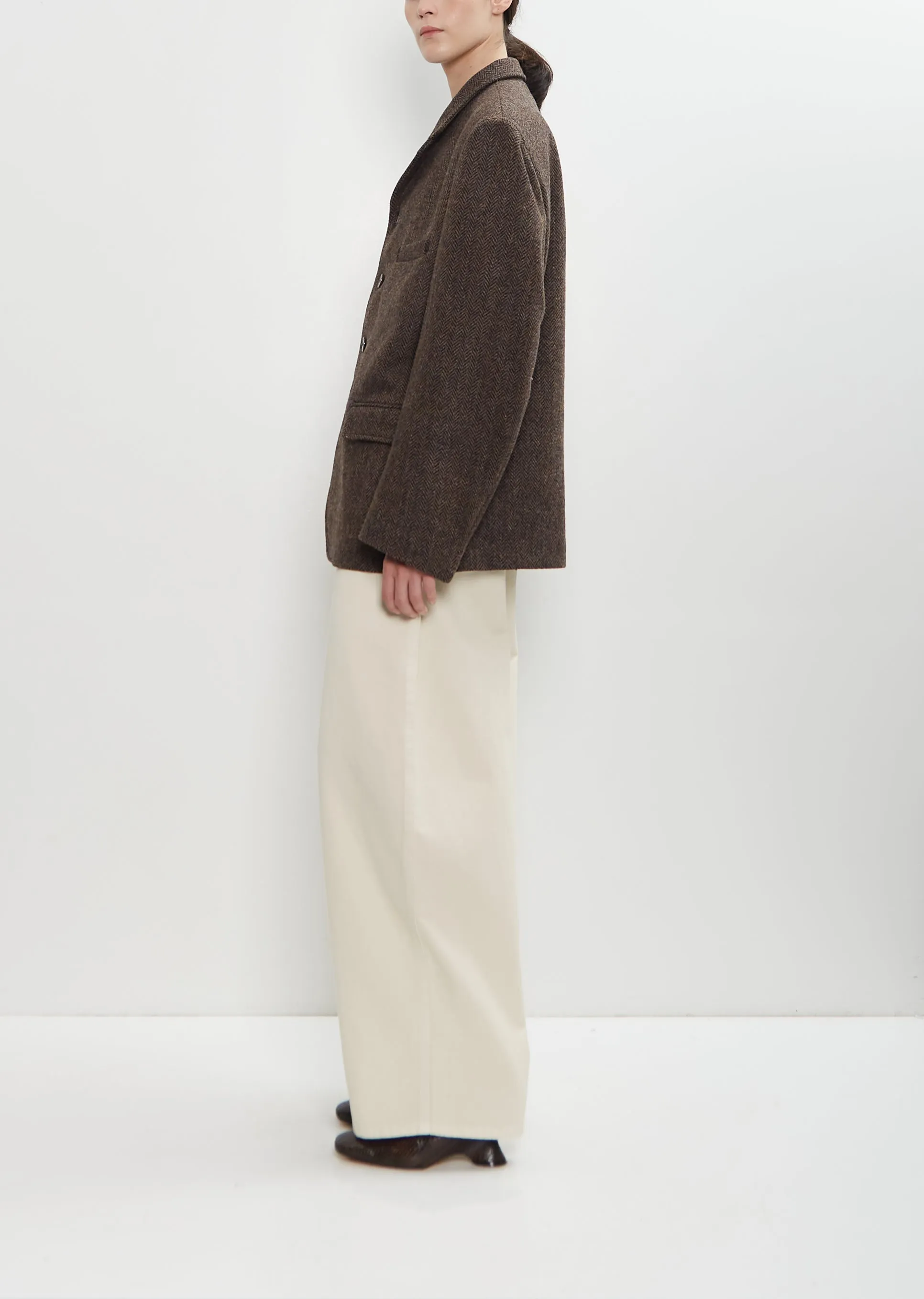 Harris Tweed Boxy Tailored Jacket sold by La Garconne product image thumbnail 2