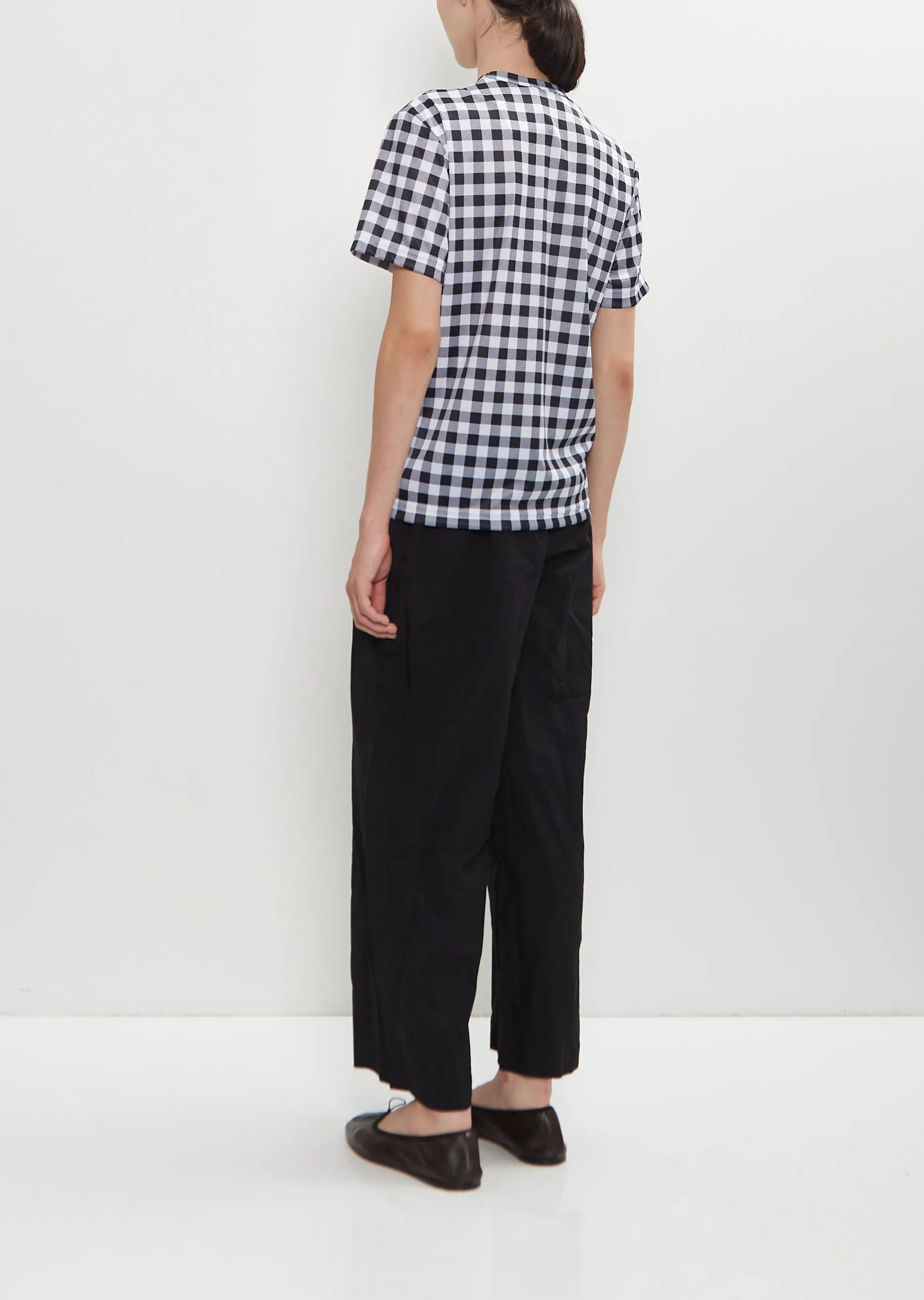 Poly Jersey Checkered T-Shirt sold by La Garconne product image thumbnail 3