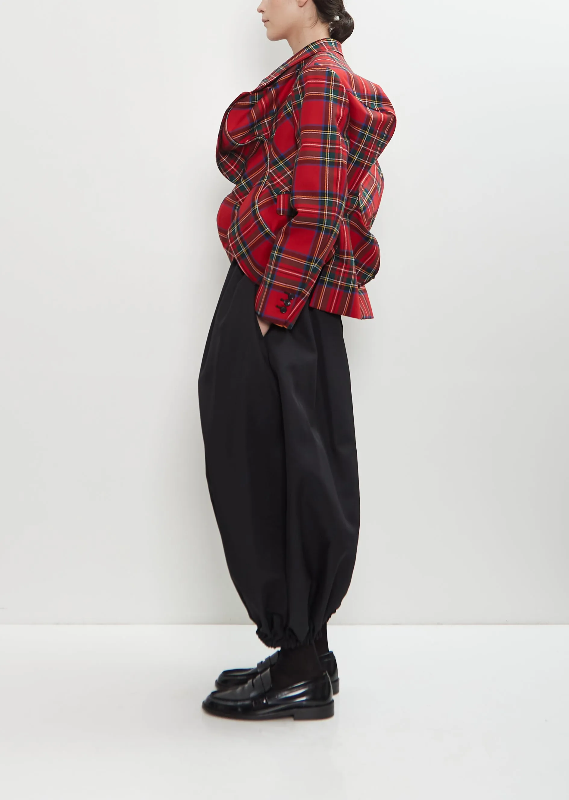 Wool Plaid Asymmetrical Jacket sold by La Garconne product image thumbnail 2