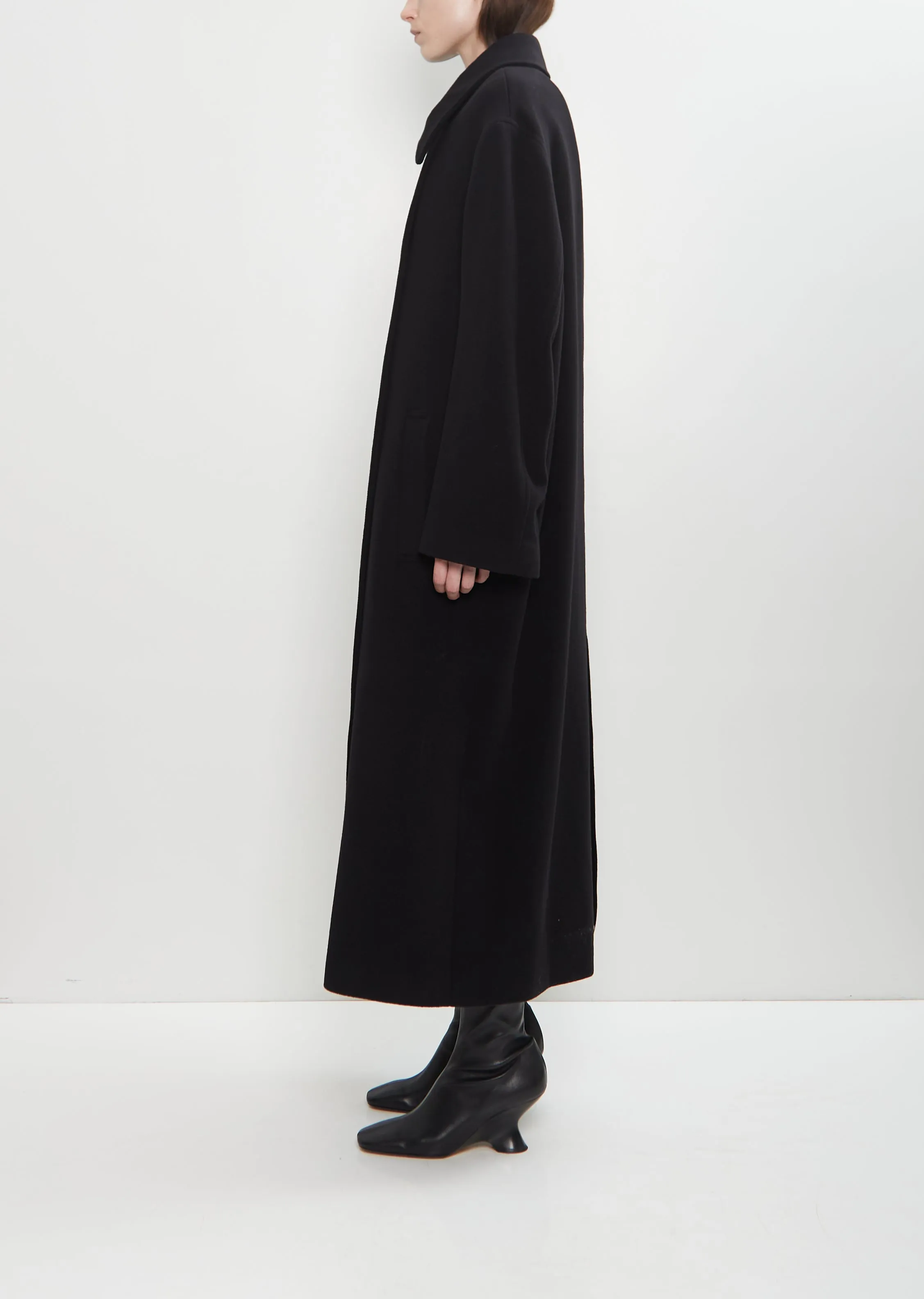 Brushed Wool Blend Shield Coat sold by La Garconne product image thumbnail 2