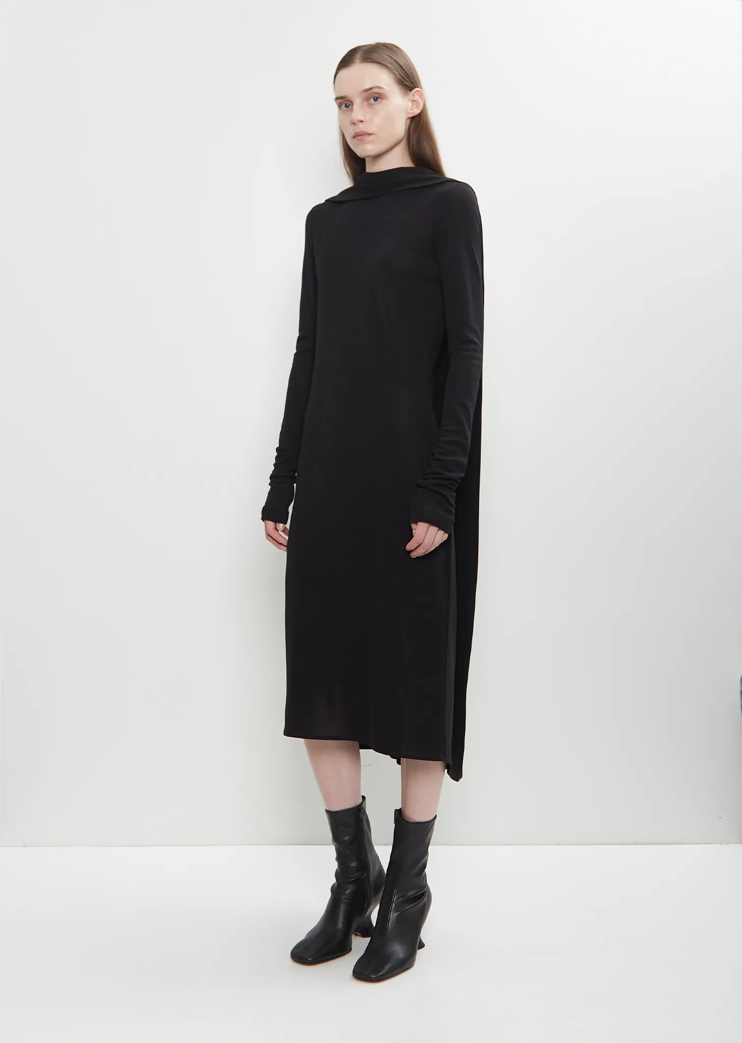 Viscose Jersey Cocoon Cape Dress sold by La Garconne product image thumbnail 4