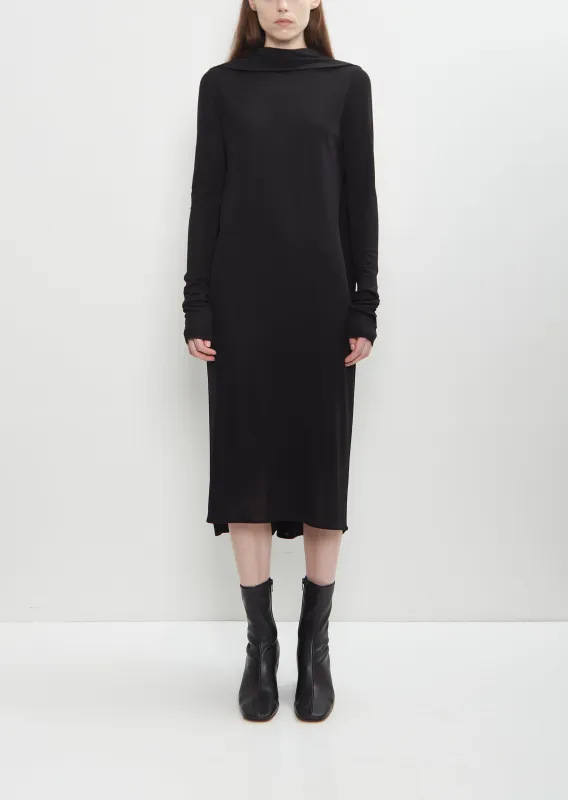 Viscose Jersey Cocoon Cape Dress made by Toteme