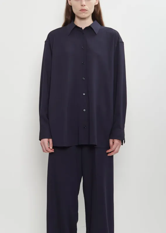 Classic Viscose Wool Fluid Shirt sold by La Garconne