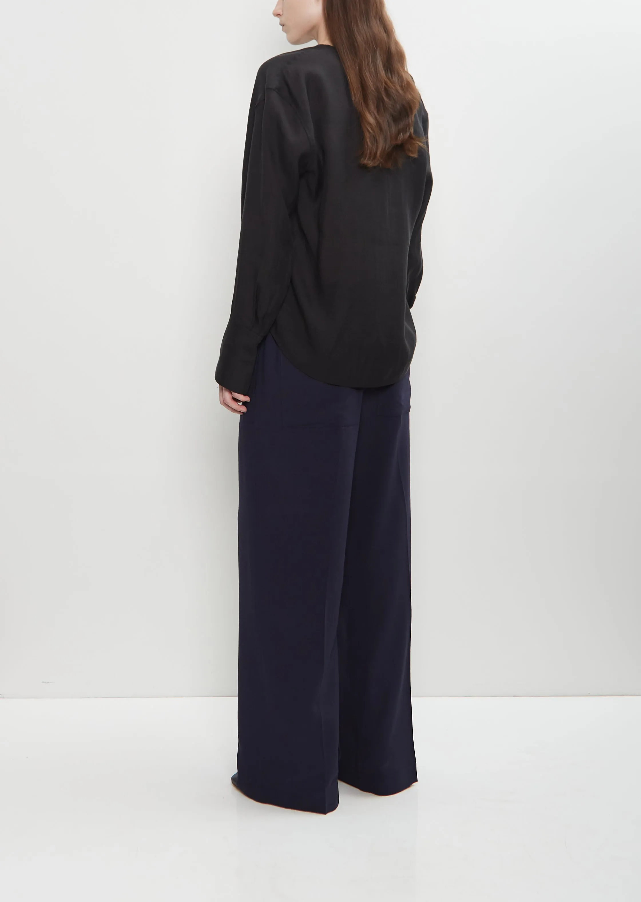 Lyocell Organza Cowl Blouse sold by La Garconne product image thumbnail 3