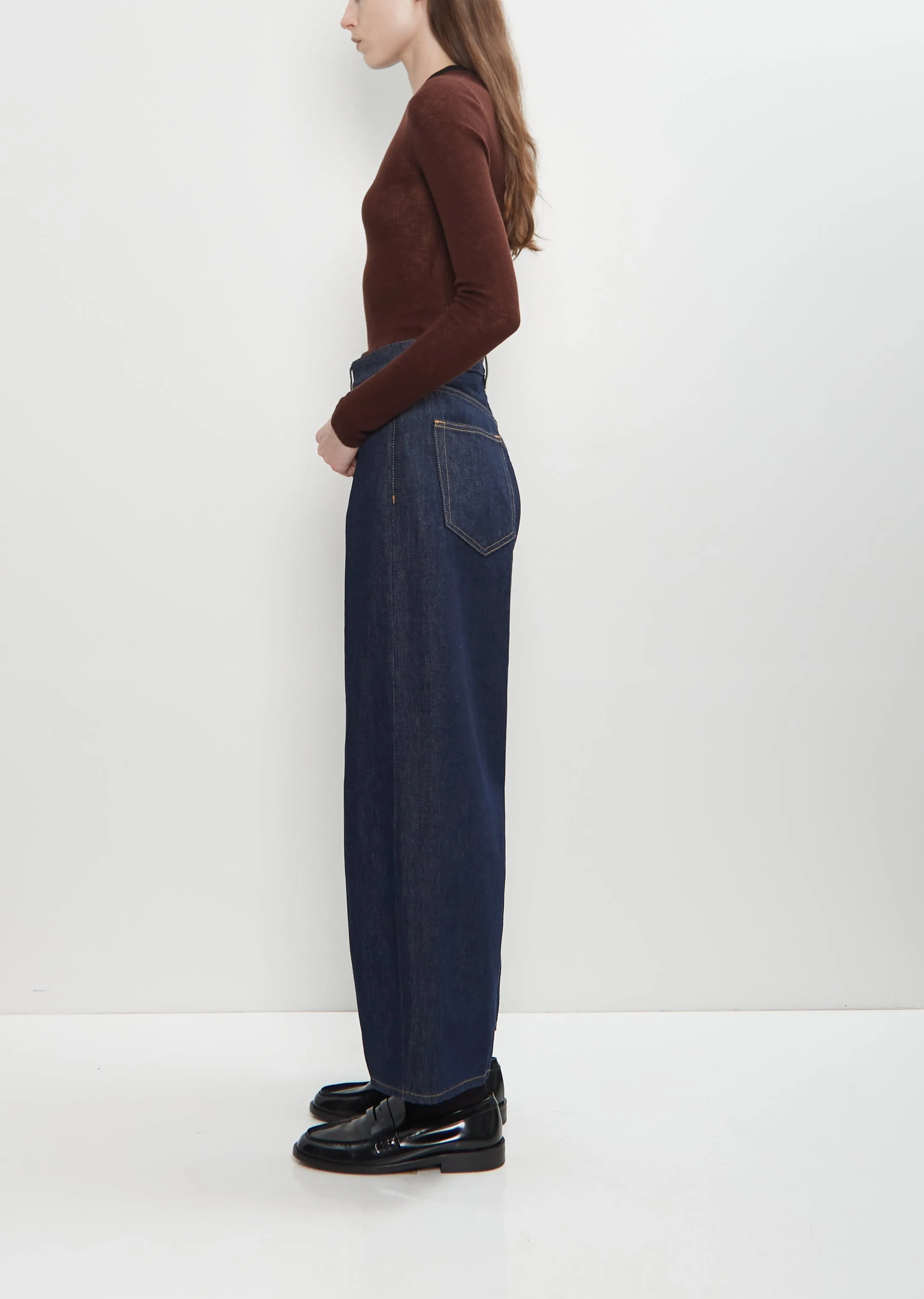 Cotton Denim Cropped Roomy Jean sold by La Garconne product image thumbnail 2