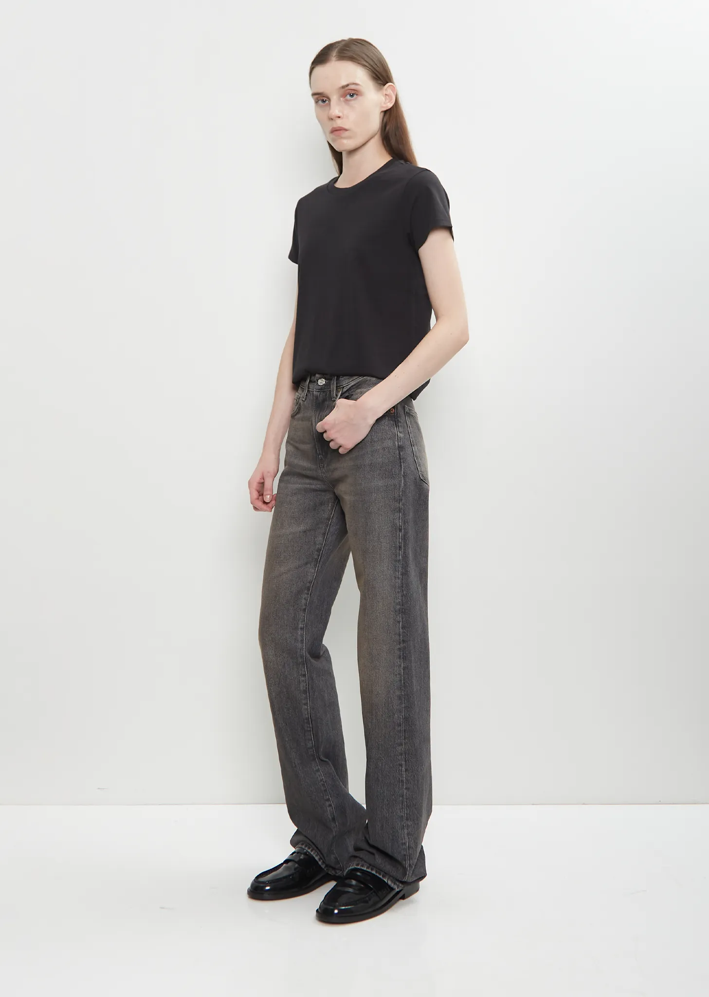 Cotton Denim Bootcut Jean sold by La Garconne product image thumbnail 4