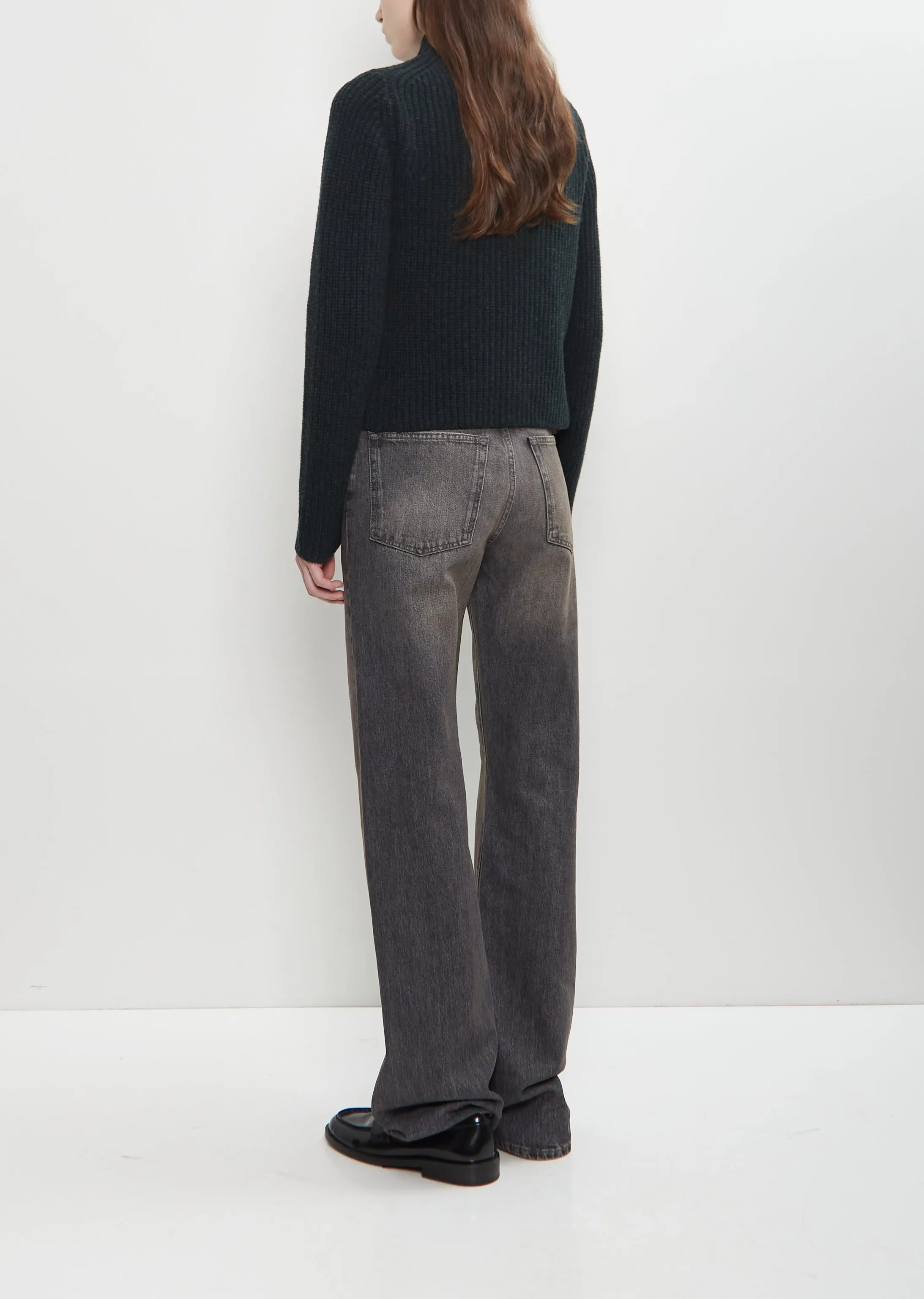 Merino Wool High Neck Zip Up sold by La Garconne product image thumbnail 3