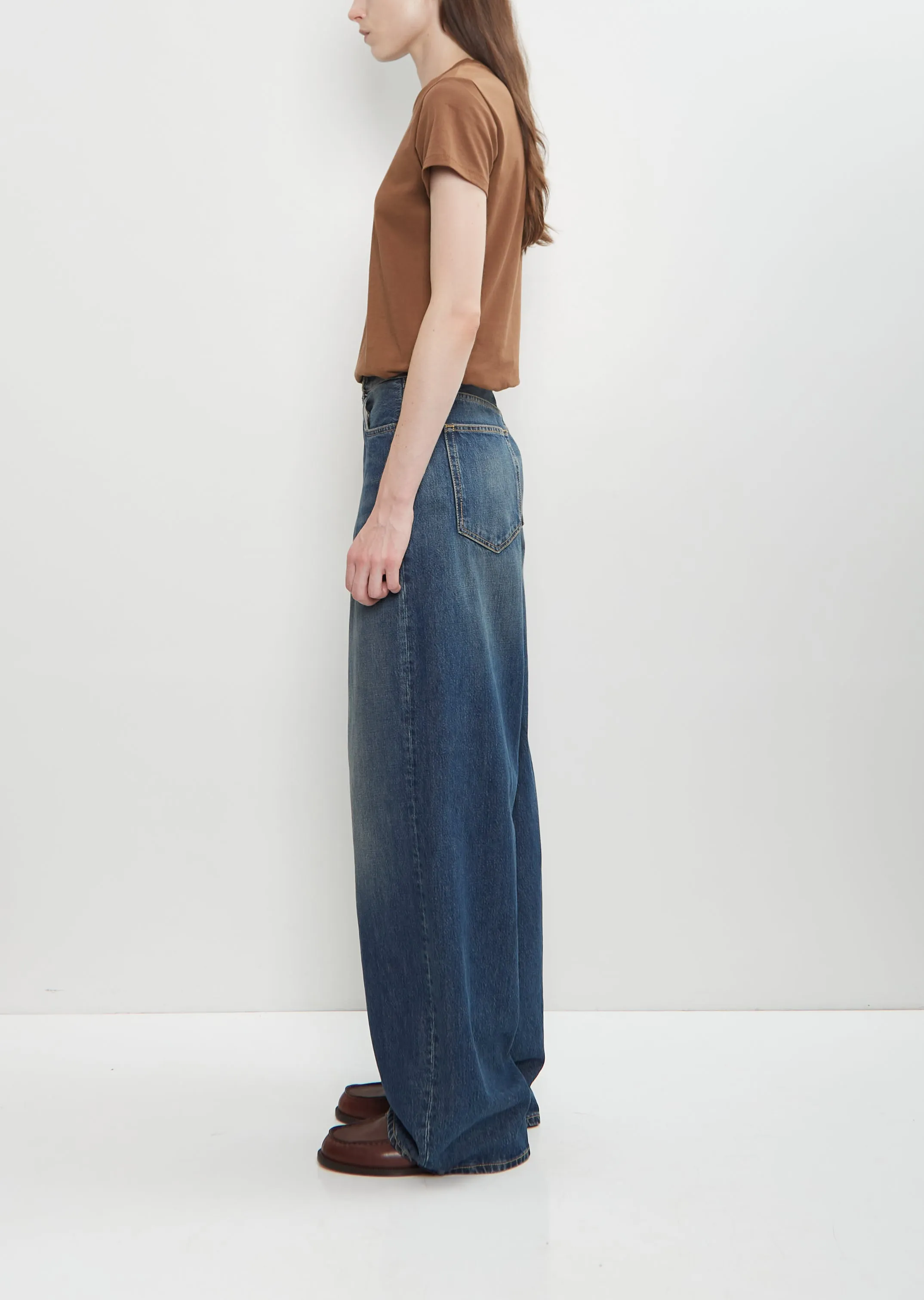 Roomy Cotton Jean — Washed Indigo sold by La Garconne product image thumbnail 2