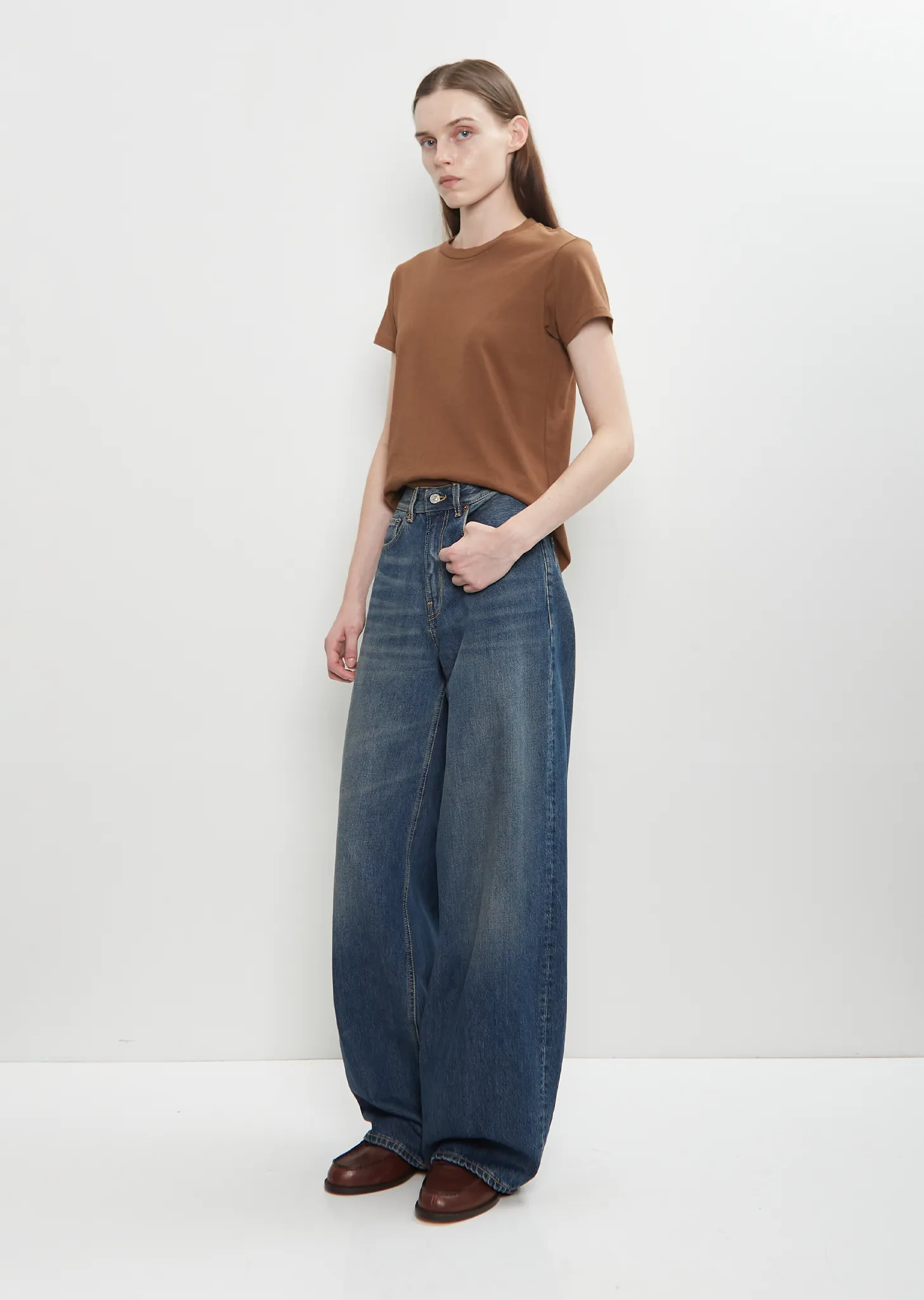 Roomy Cotton Jean — Washed Indigo sold by La Garconne product image thumbnail 4