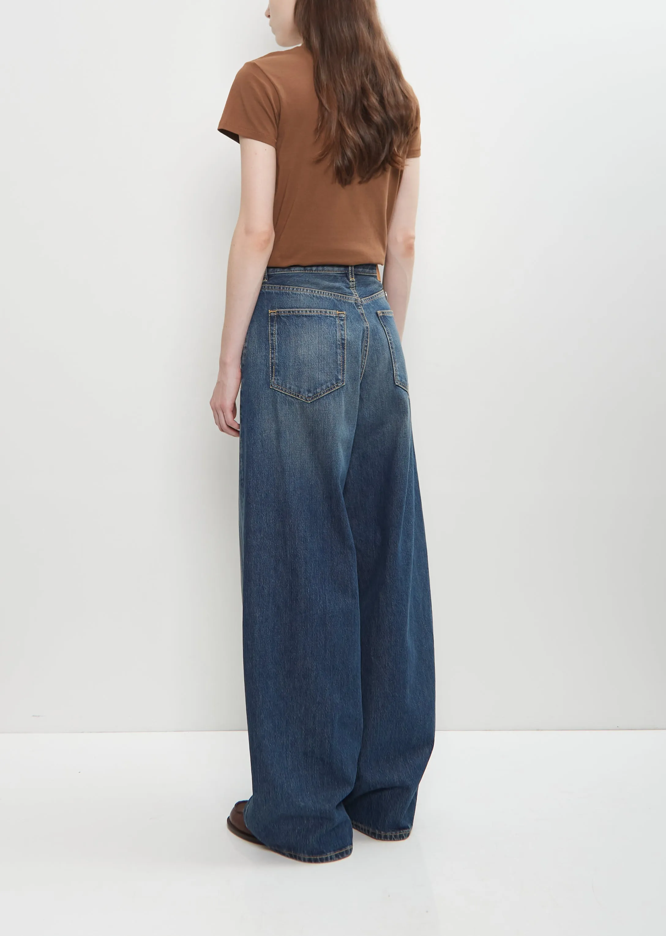 Roomy Cotton Jean — Washed Indigo sold by La Garconne product image thumbnail 3