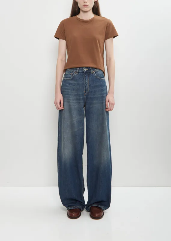 Cotton Denim Roomy Jean sold by La Garconne